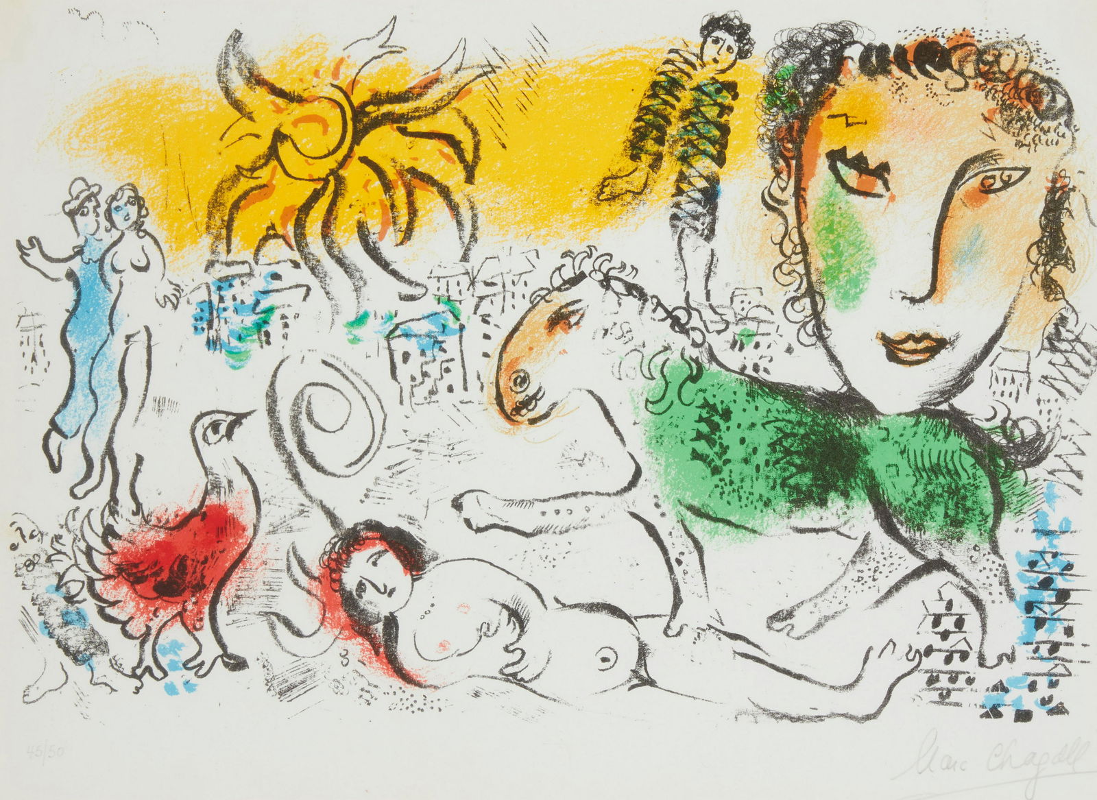 After Marc Chagall (1887-1985), "XXe Siecle," 1973 (1 of 6)