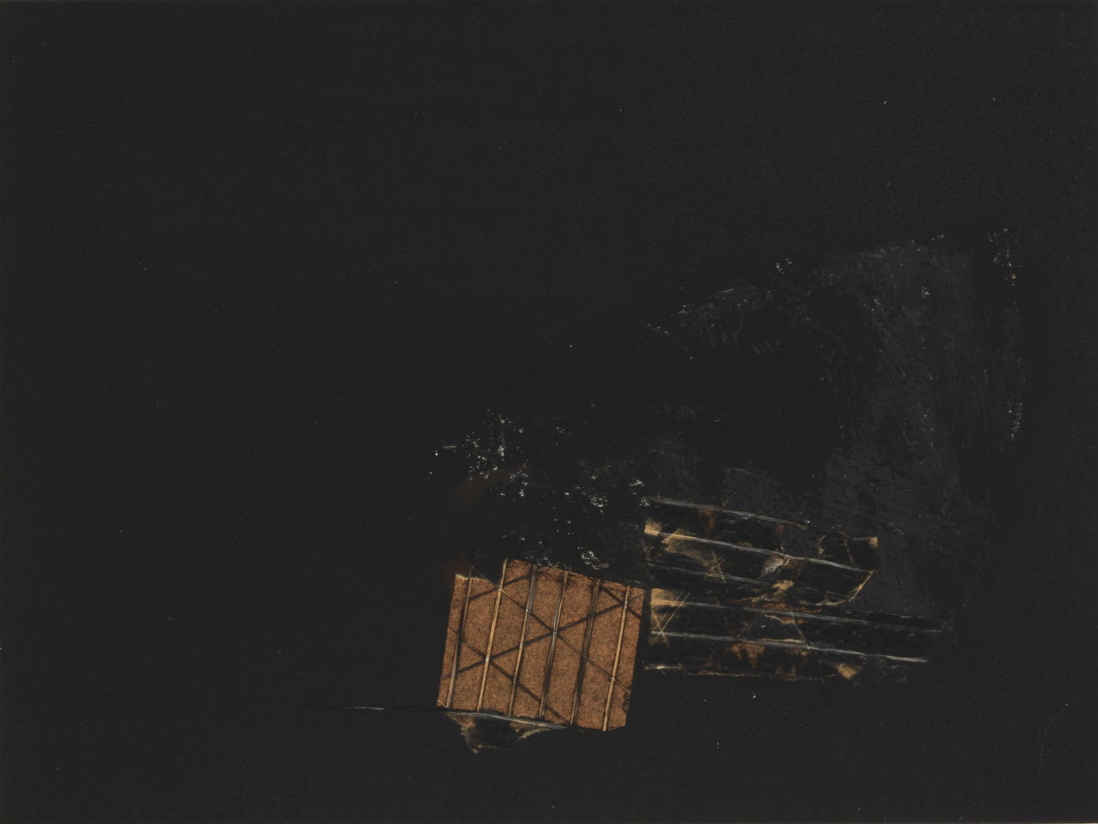 Attributed to Karl Kasten (1916-2010), Untitled, Mixed media on paper, Sight: 13" H x 17.5" W: Attributed to Karl Kasten(1916-2010)UntitledMixed media on paperAppears unsignedSight: 13" H x 17.5" W