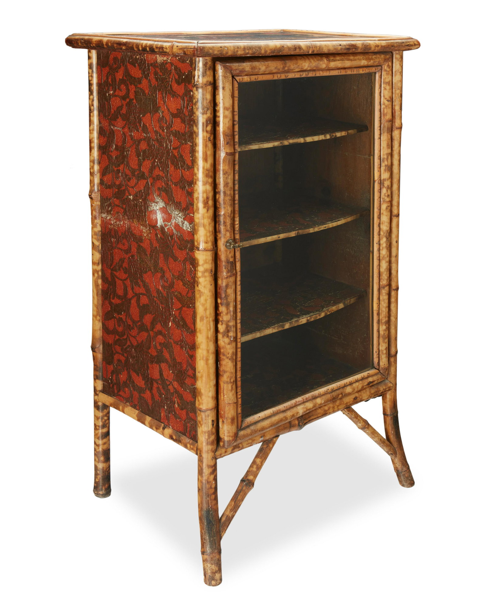 A Victorian tiger bamboo cabinet (1 of 7)