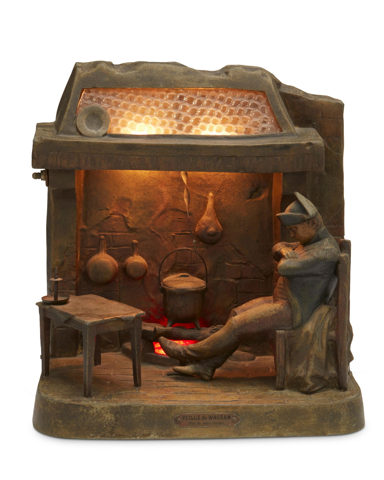 A French spelter figural table lamp (1 of 7)