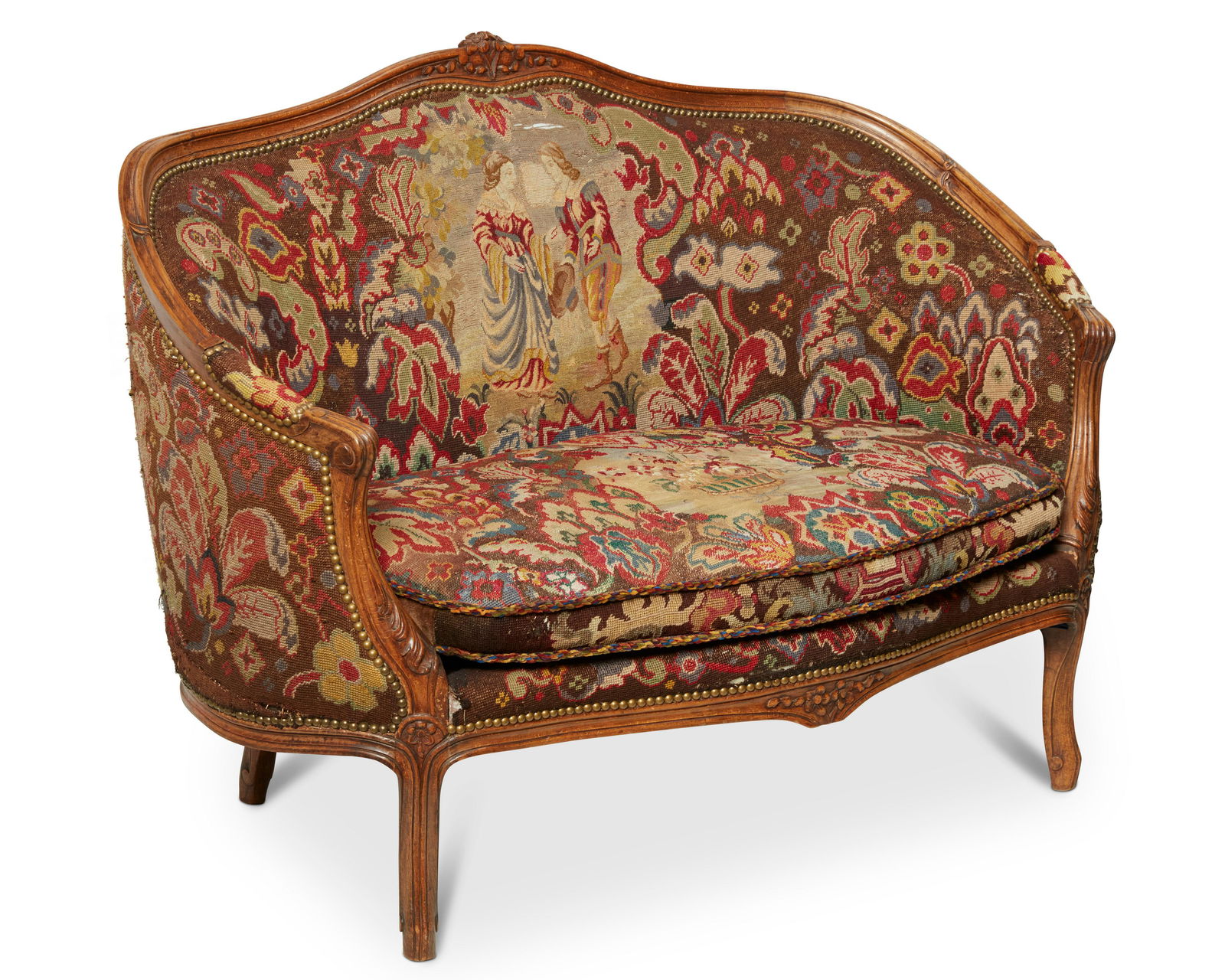 A French Louis XV-style settee (1 of 7)