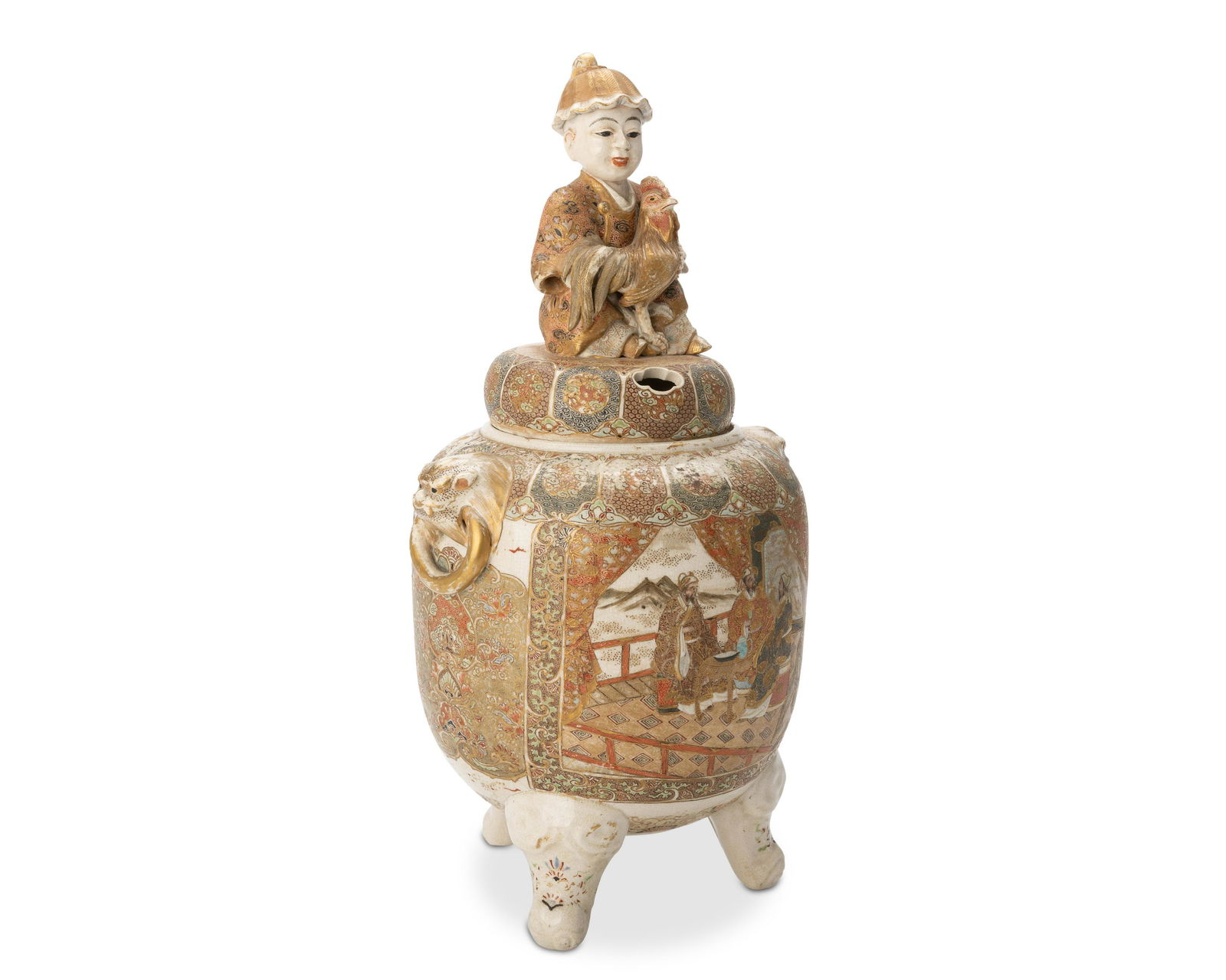 A Japanese Satsuma Porcelain Censer Auction