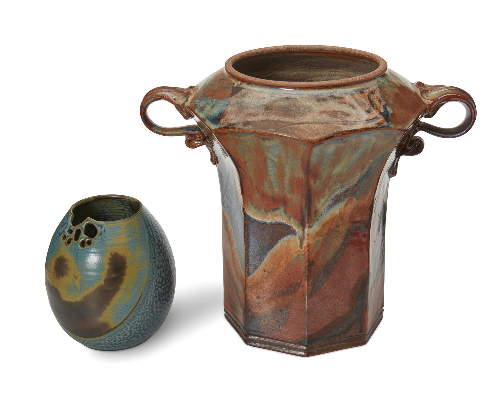 Two studio pottery vessels (1 of 6)