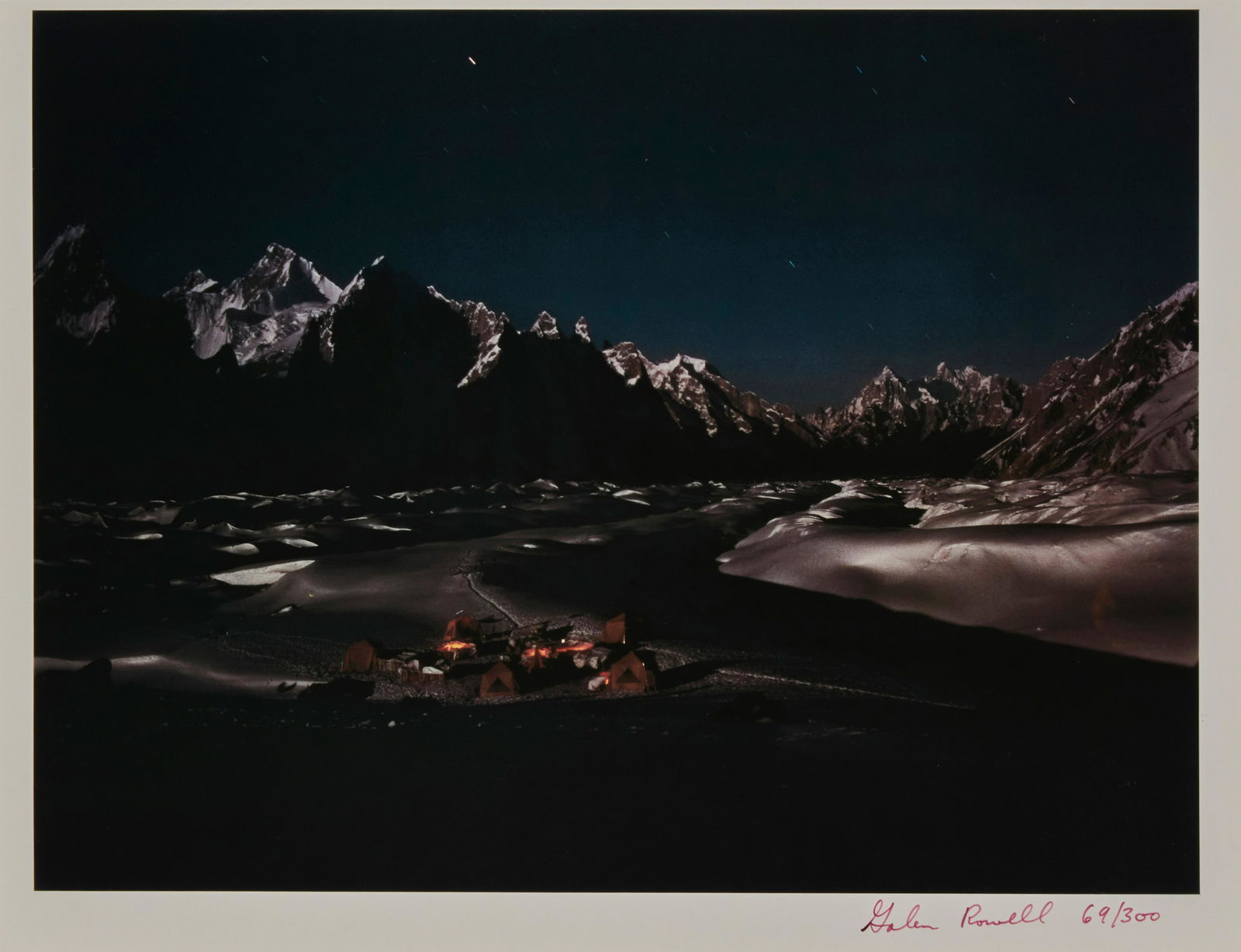 Galen Rowell (1940-2002), Near base camp, Ink jet print on paper, Image: 11" H x 15" W; Sight: (1 of 5)
