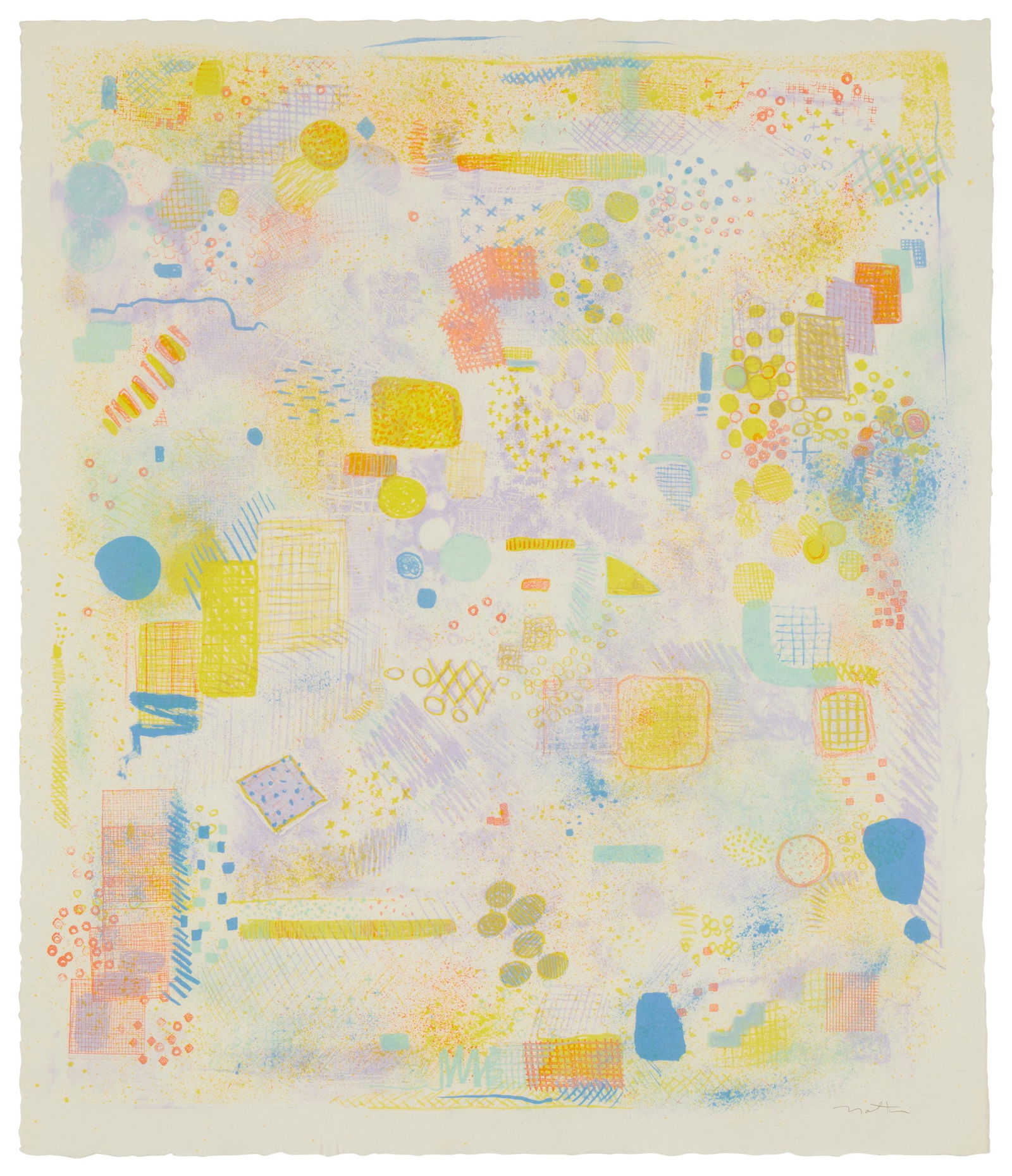 Robert Natkin (1930-2010), Untitled from the "Field Mouse Series," Lithograph in colors on wove (1 of 6)