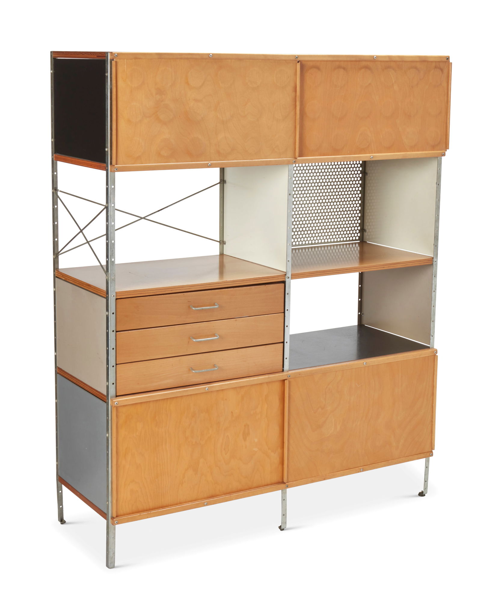 Ray and Charles Eames (1912-1988 and 1907-1978), Model 420 storage unit for Herman Miller, circa (1 of 13)