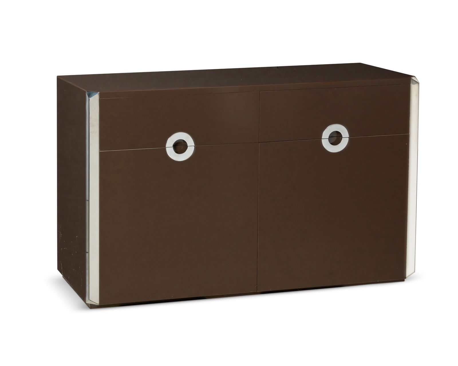 Willy Rizzo (1928-2013), An "Alveo" sideboard for Mario Sabot, circa 1970s; Italy, 30" H x 47.25" W (1 of 3)