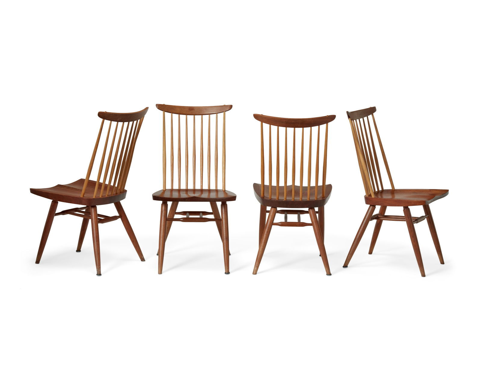 Nakashima (19051990), Four 'new Chair' Dining Chairs, 1994; New Hope, Pennsylvania, Each