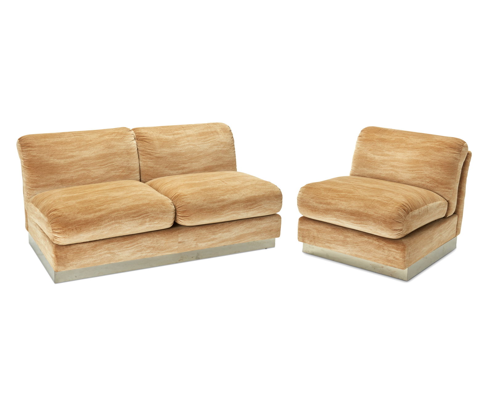 A Dunbar postmodern upholstered sectional (1 of 12)