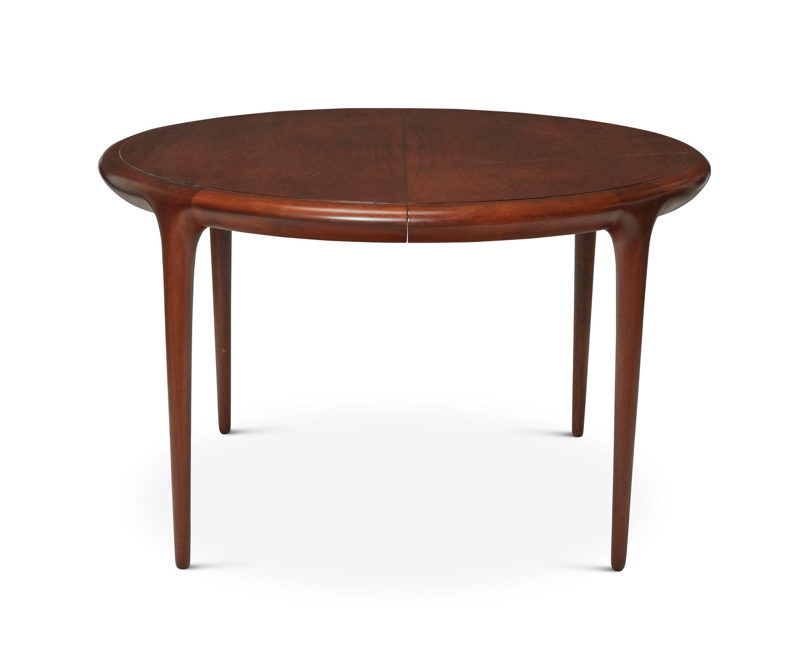Vladimir Kagan (1927-2016), A "Model 201" mahogany round extension dining table, mid-20th century, (1 of 5)