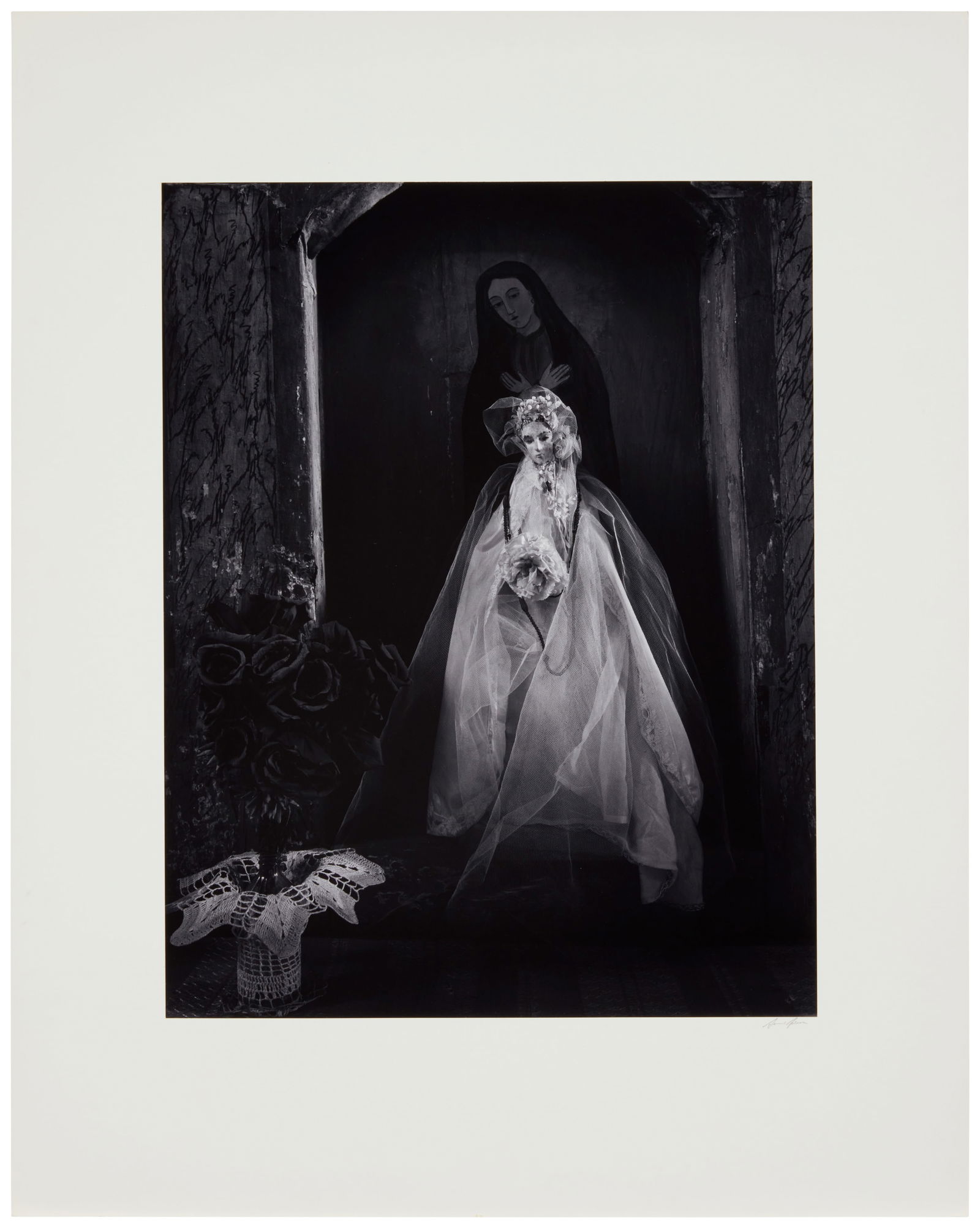 Ansel Adams (1902-1984), "Bulto and Retablo, Las Trampas Church, New Mexico," circa 1958, Gelatin (1 of 5)