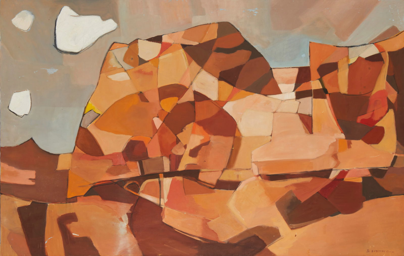 Betty Eastman (20th century), Untitled, 1968, Oil on canvas, 52" H x 82" W (1 of 5)