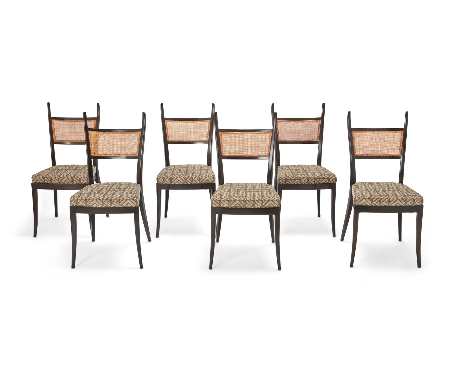 Harvey Probber (1922-2003), Six "Gazelle" dining chairs, circa 1960s, Each: 39.25" H x 17.5" W x (1 of 5)
