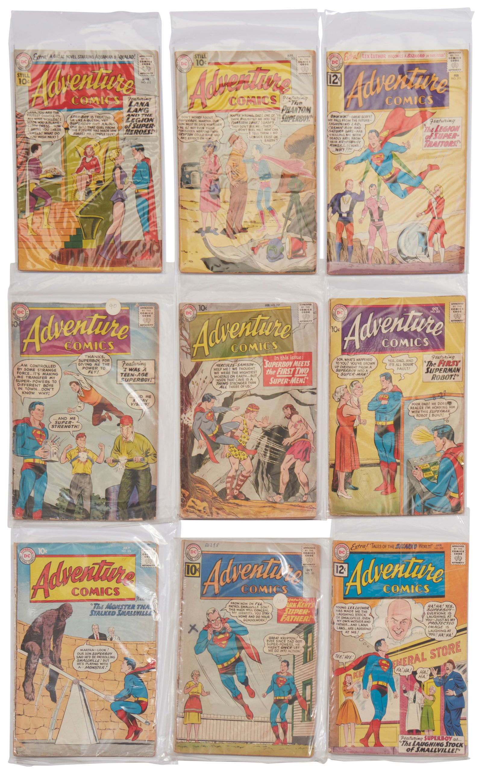 A group of Silver Age DC Adventure Comics (1 of 7)