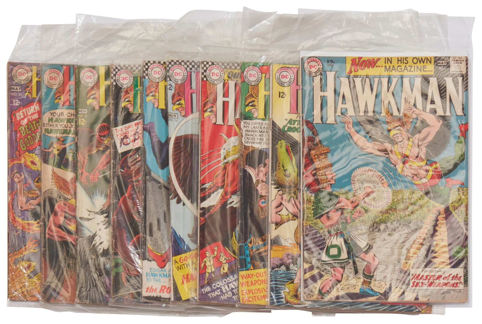 A group of Silver Age DC Hawkman comics (1 of 3)