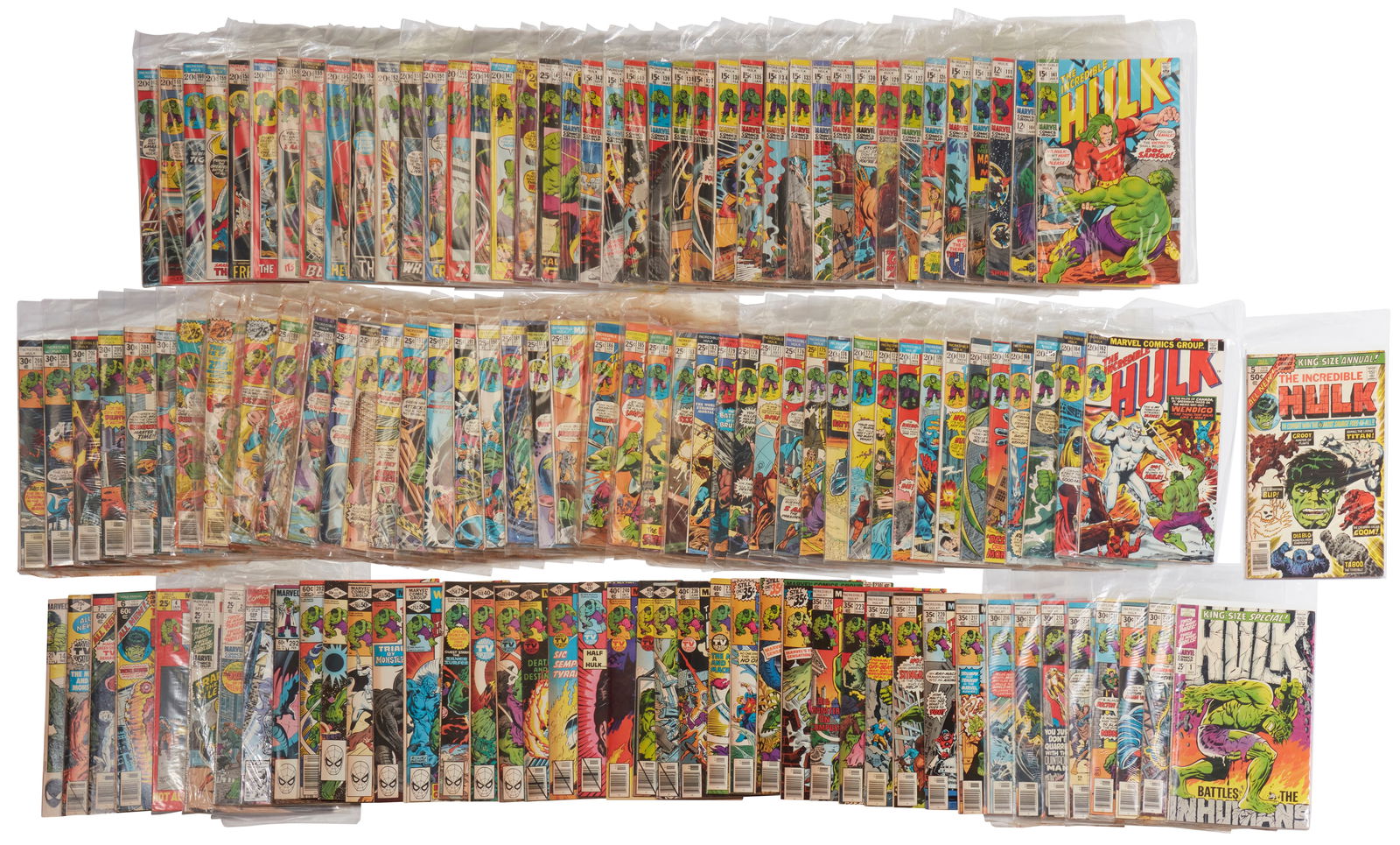A group of Silver Bronze Age Marvel Incredible Hulk comics (1 of 9)