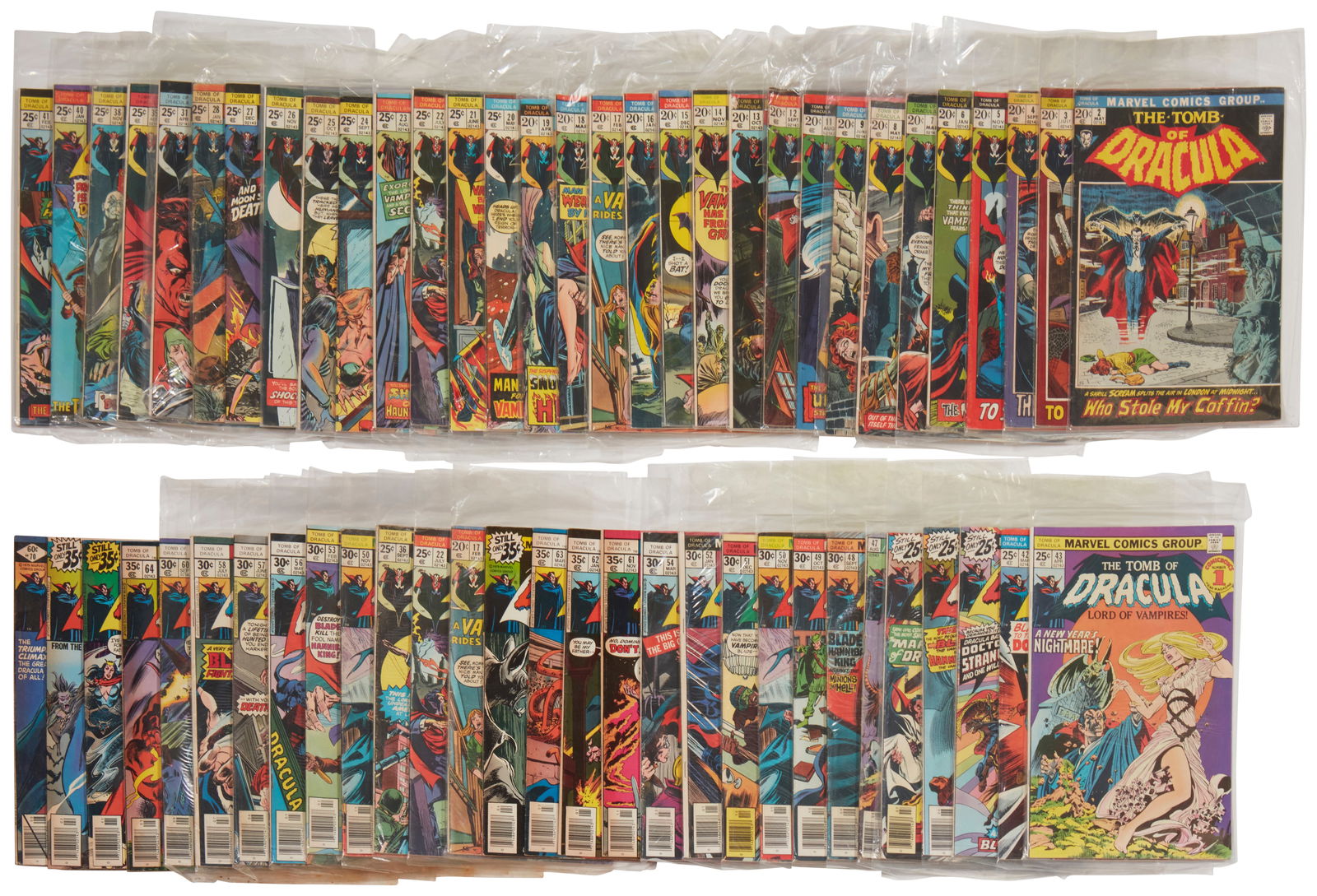 A group of Bronze Age Marvel Tomb of Dracula comics (1 of 3)