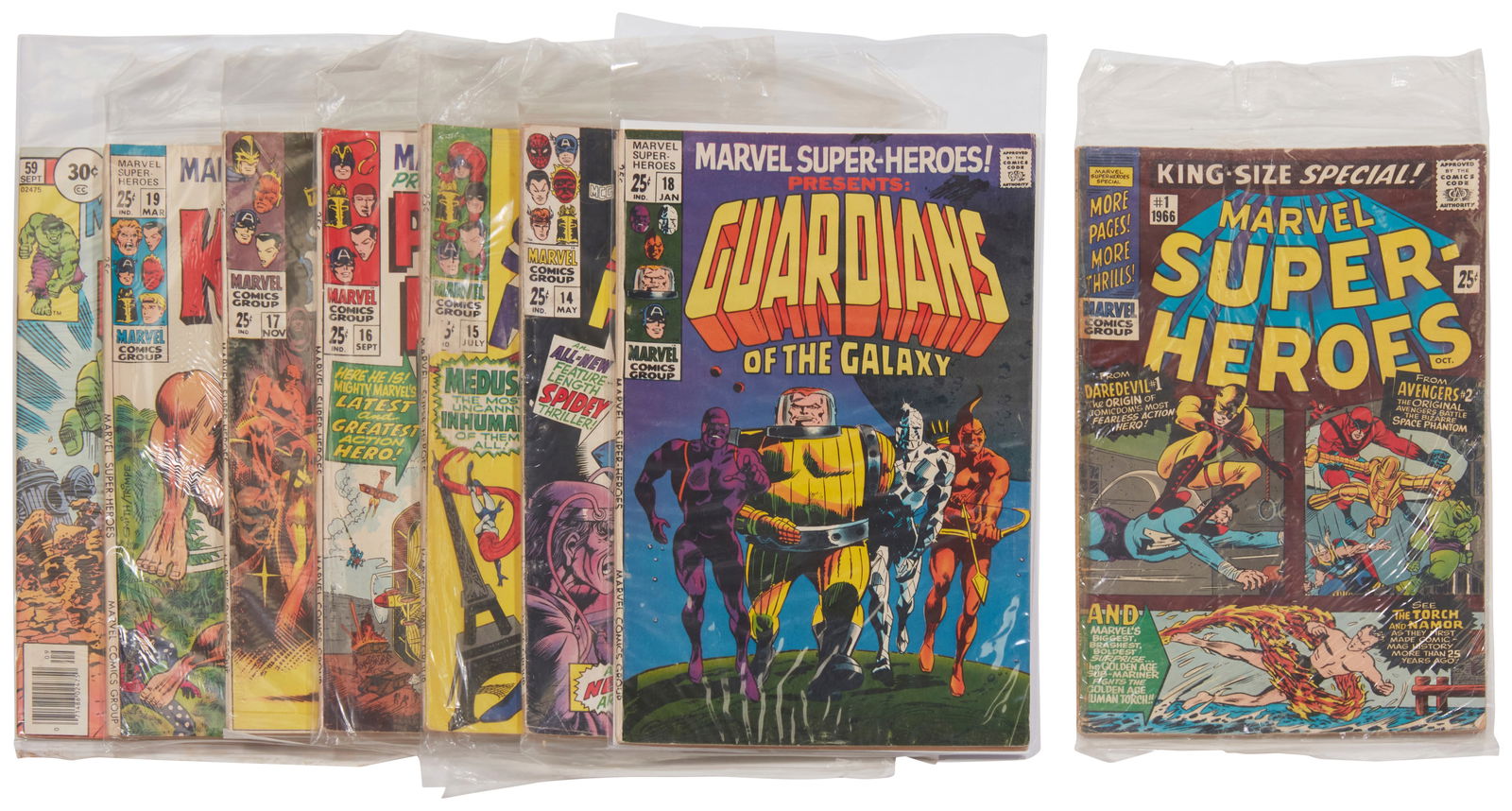 A group of Marvel Super Heroes comics (1 of 5)