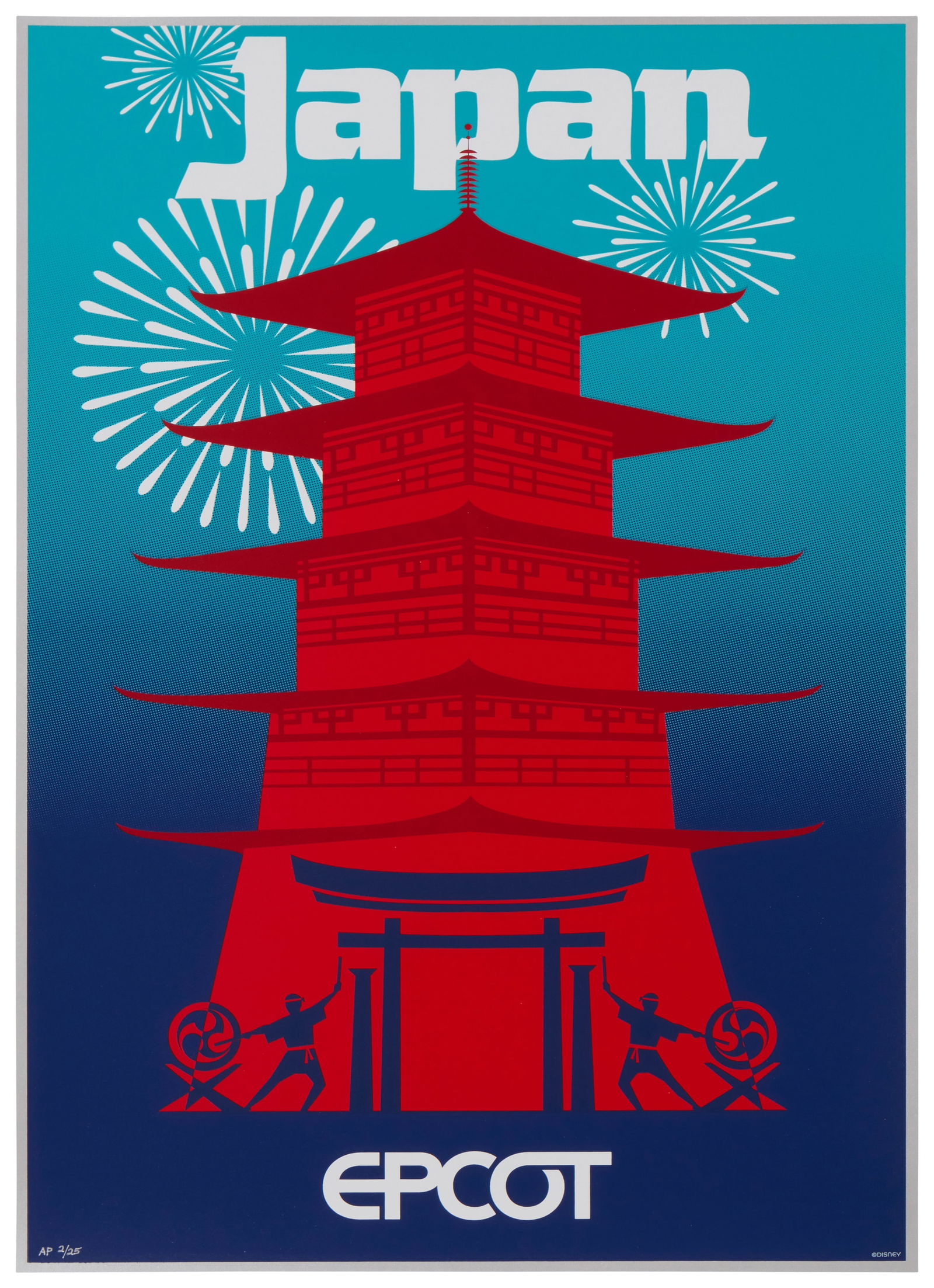 Eric Tan (20th century) and Stacey Aoyama (20th century), "EPCOT 40th Anniversary - Japan," 2019, (1 of 5)