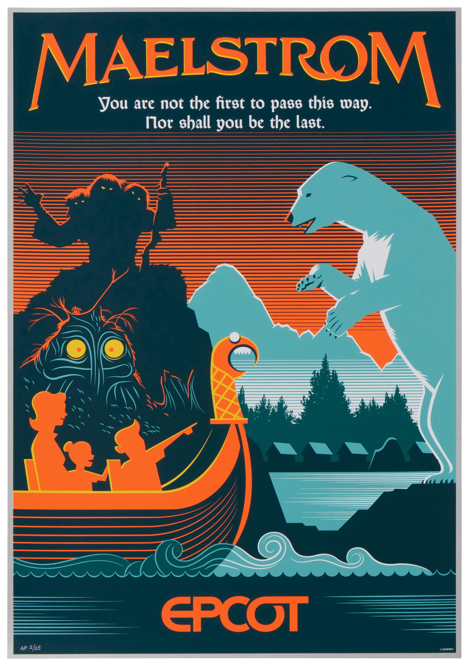 Eric Tan (20th century) and Stacey Aoyama (20th century), "EPCOT 40th Anniversary - Maelstrom," (1 of 5)