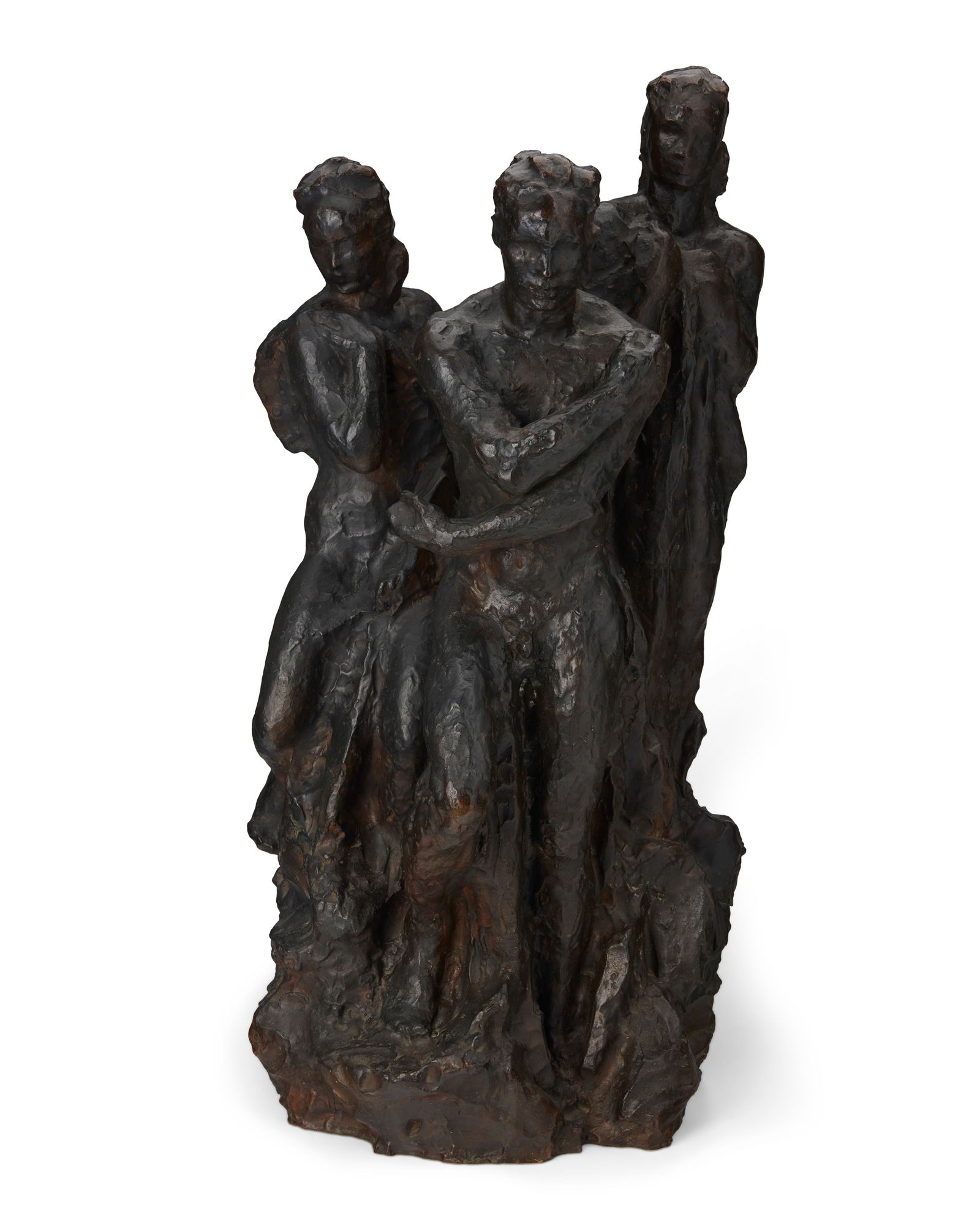 Georg Kolbe (1877-1947), Model for Beethoven Monument, Bronze, 33.25" H x 13" W x 14" D: Georg Kolbe(1877-1947)Model for Beethoven MonumentBronzeSigned and stamped for the foundry to the base verso: GK I / H. Noack / Berlin33.25" H x 13" W x 14" D Provenance: Leonard Hutton Galleries, New