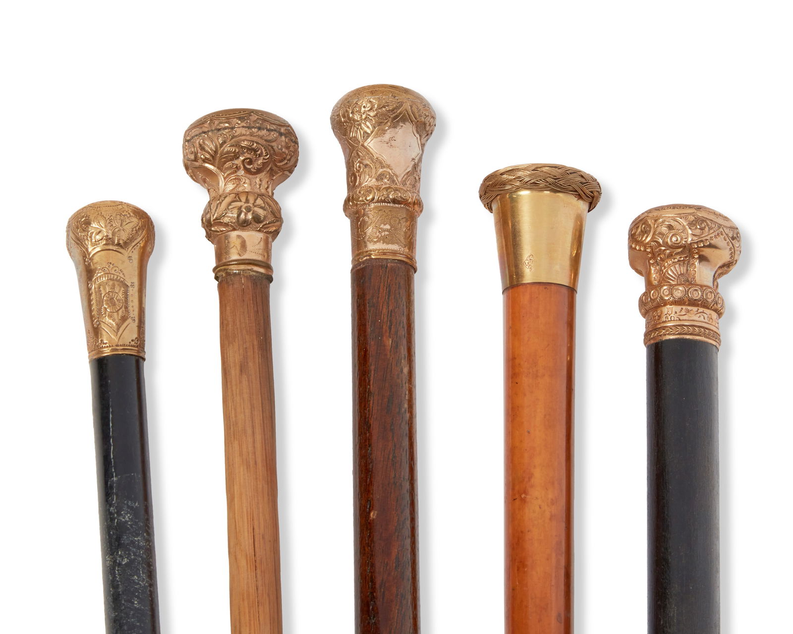 A group of wood walking canes (1 of 5)
