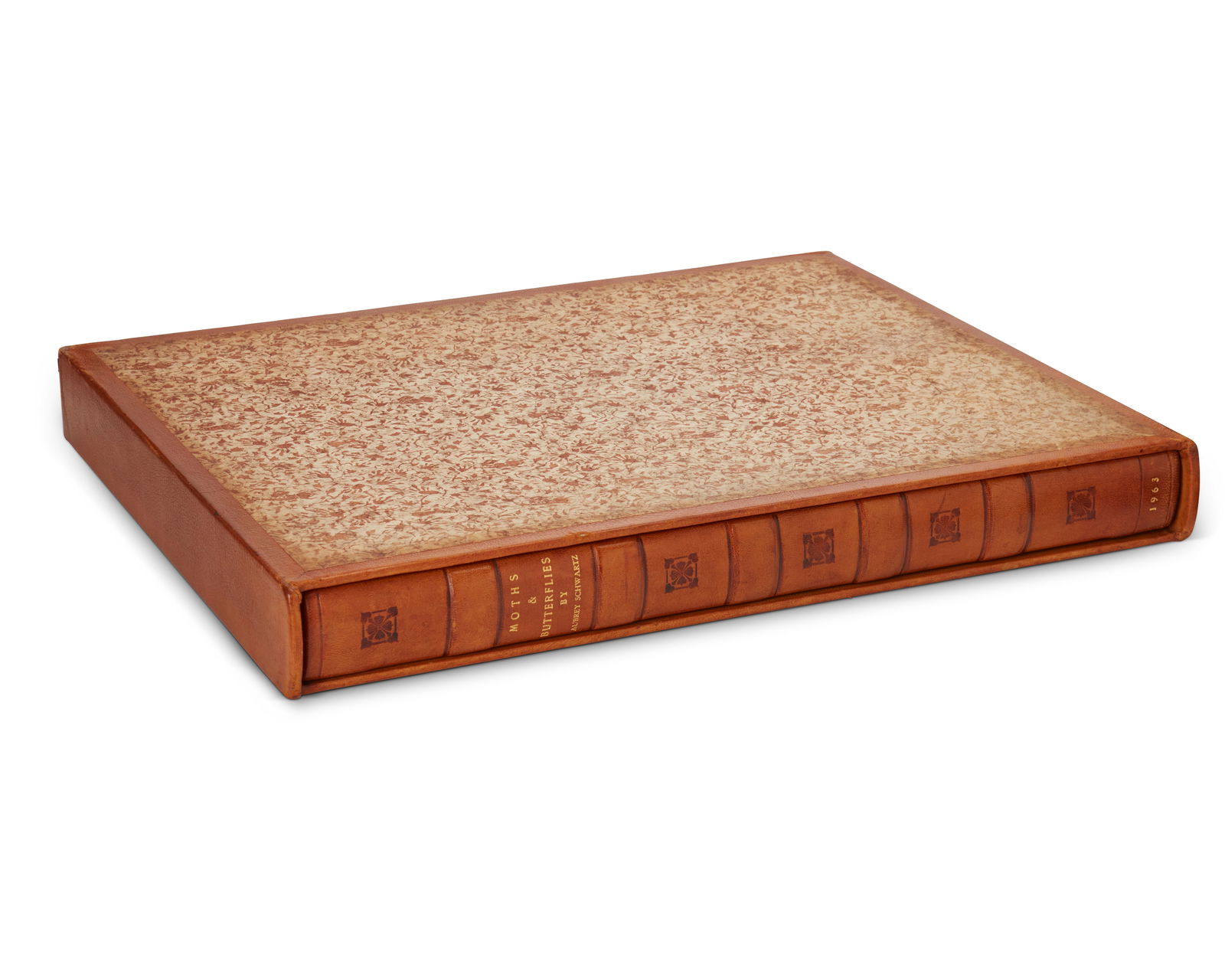 Aubrey Schwartz (1928-2019), "Moths & Butterflies," 1963 A full leather-bound portfolio with 36 (1 of 10)