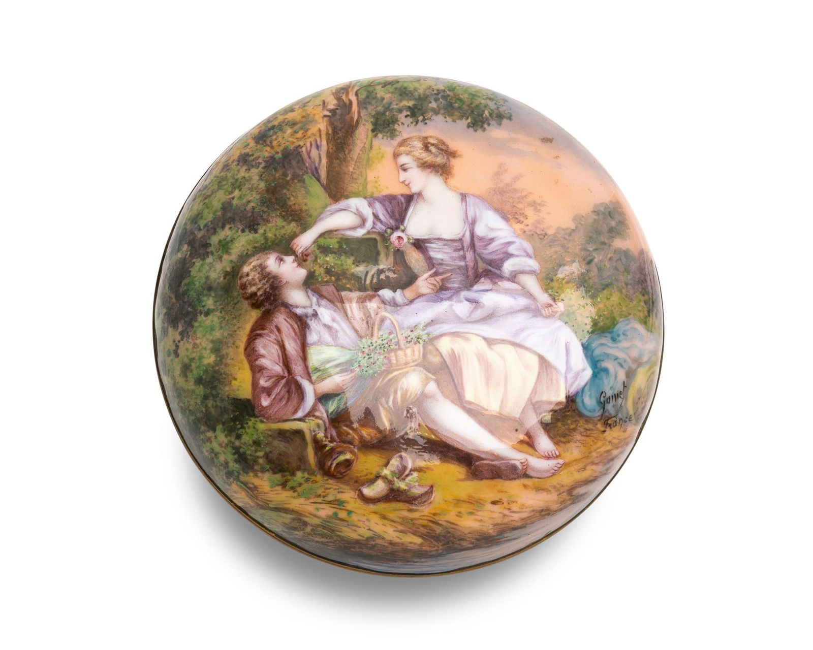 A French Limoges enamel vanity box (1 of 6)