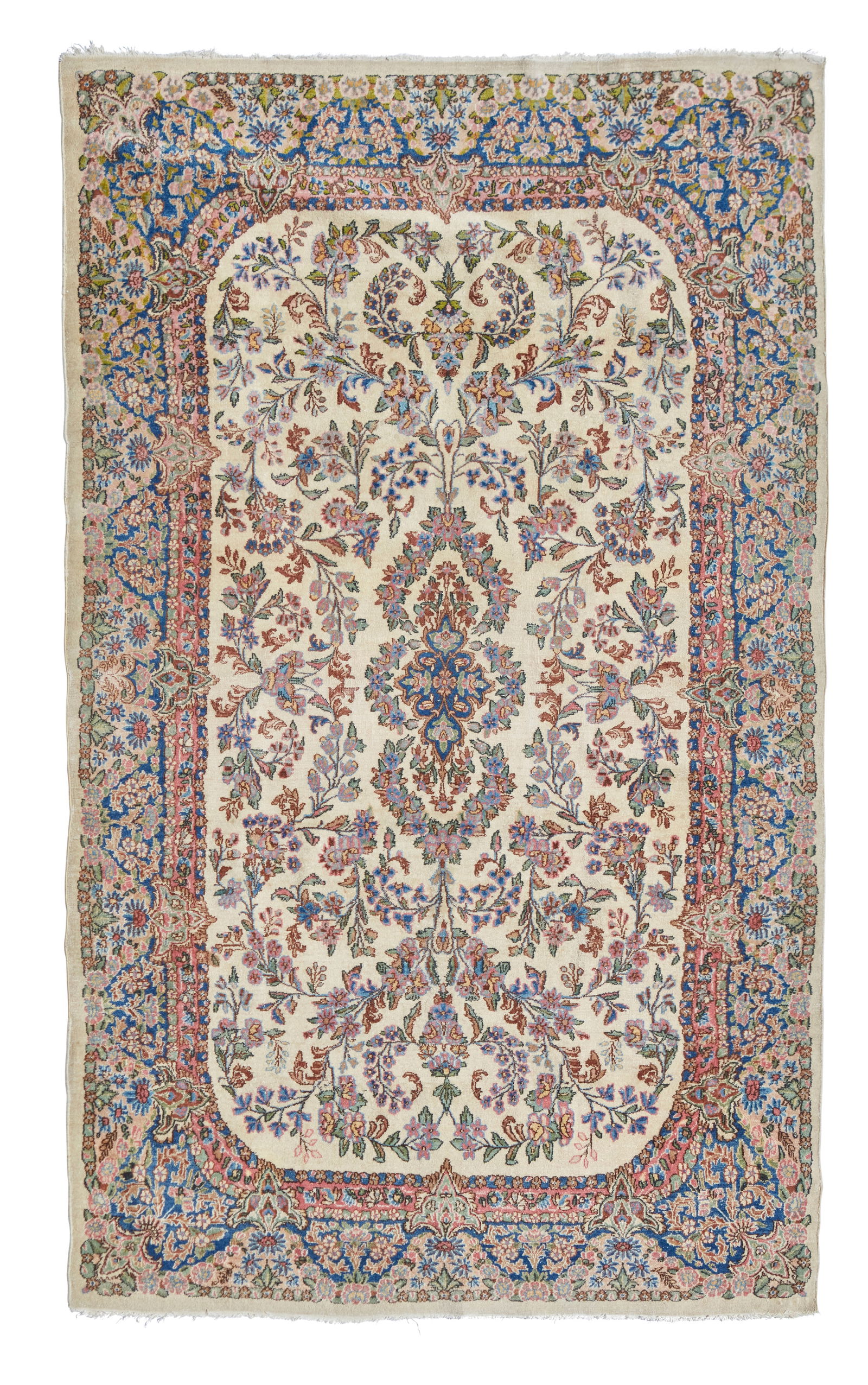 A Persian Kirman rug (1 of 3)