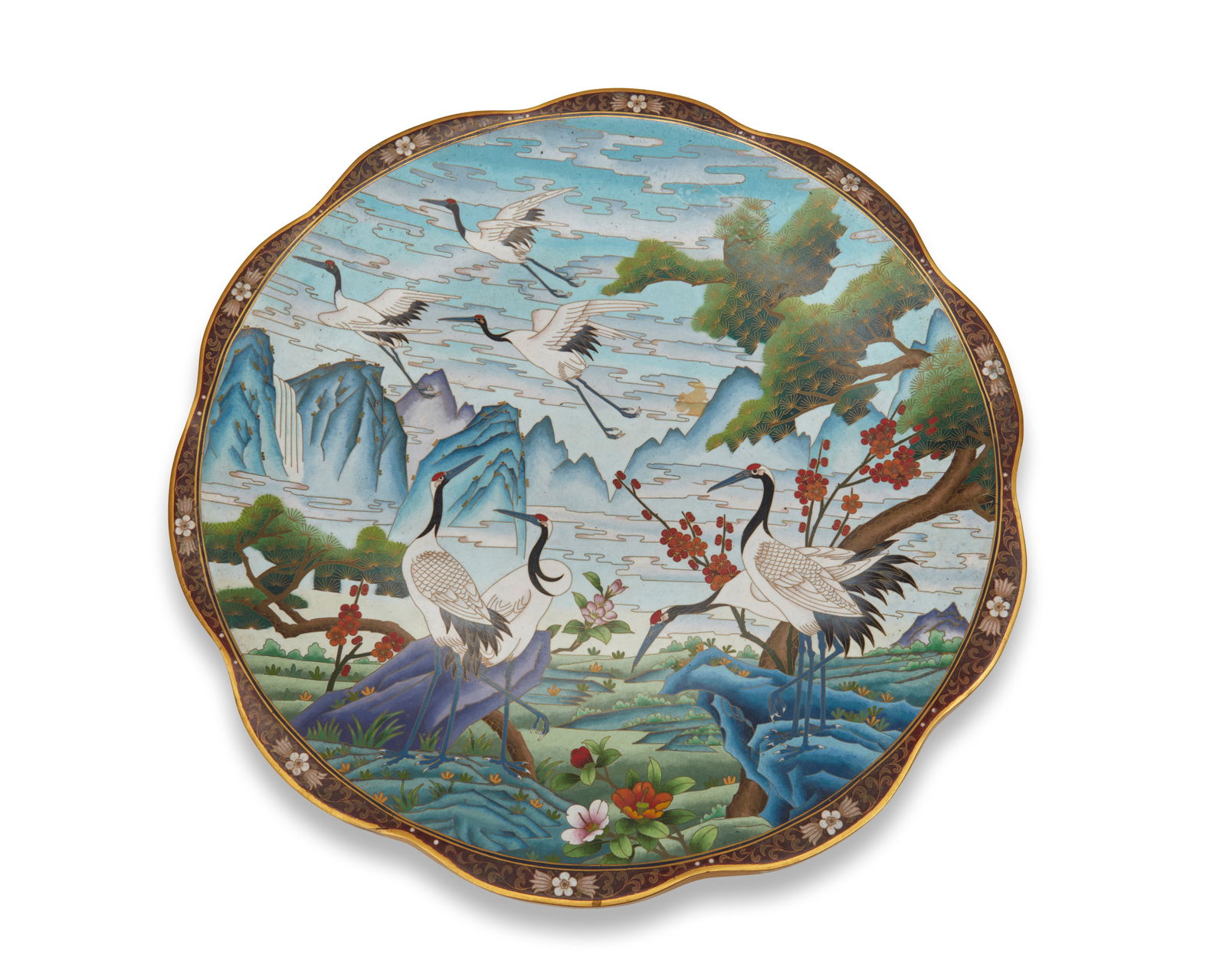 A Chinese cloisonnE charger (1 of 5)