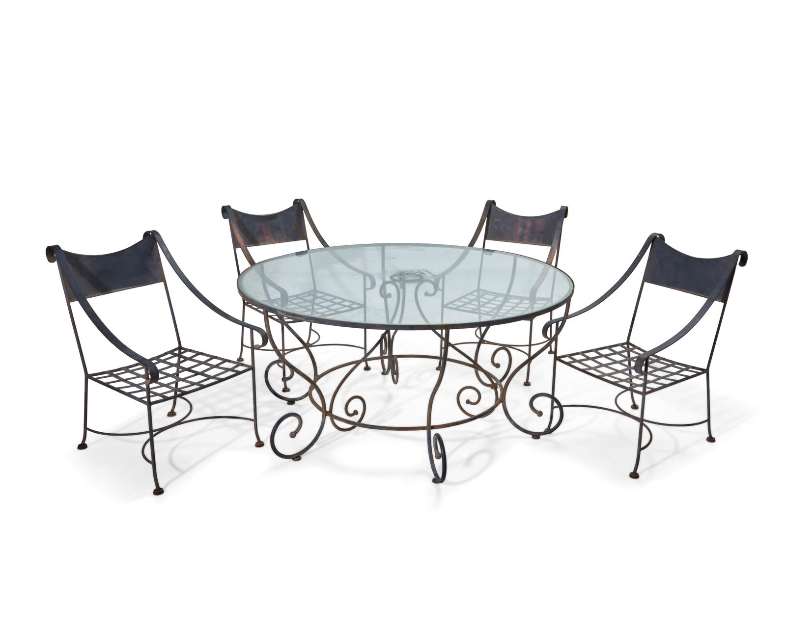A wrought iron patio dining set (1 of 4)