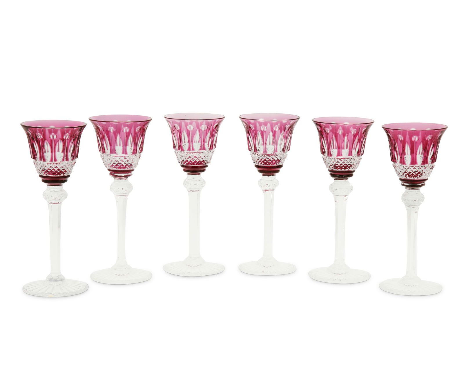 A set of St. Louis "Tommy" cordial stemware, Mid/late 20th century (1 of 3)
