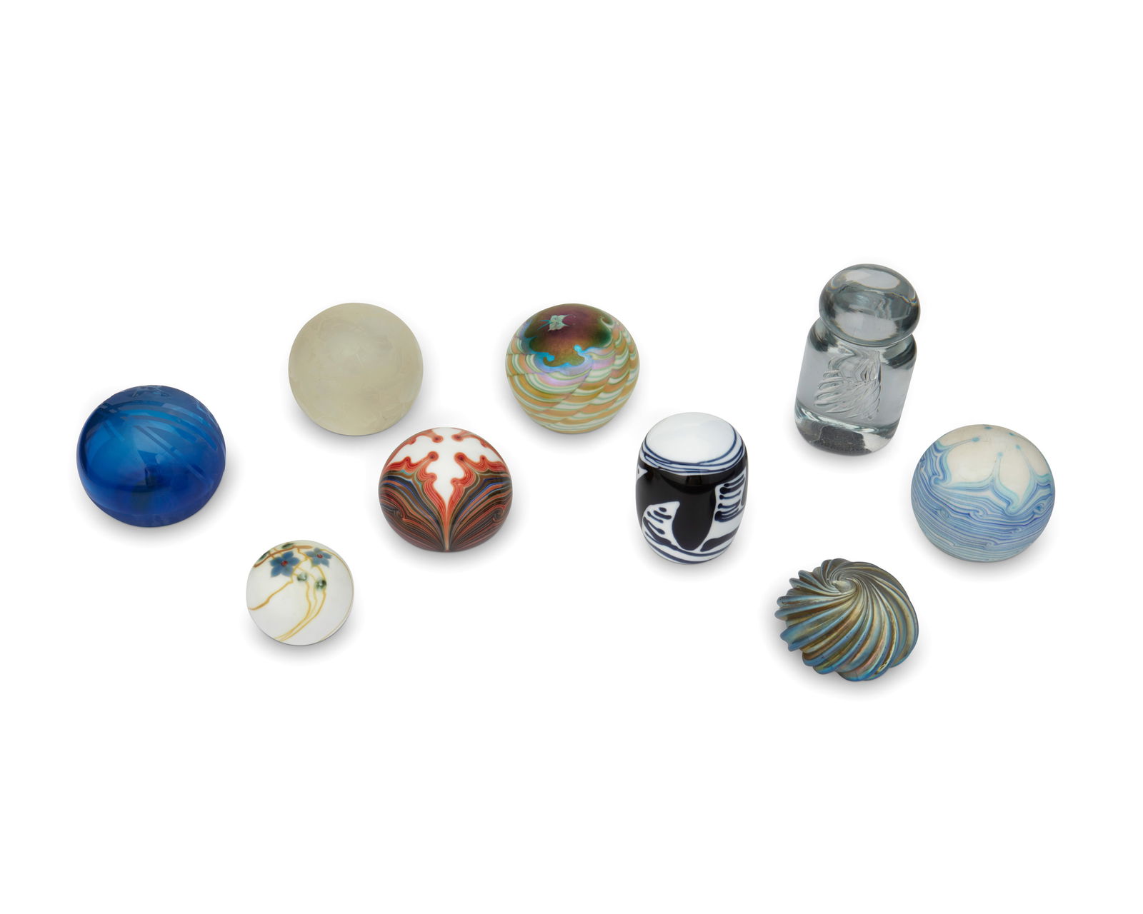 A collection of art glass paperweights (1 of 8)