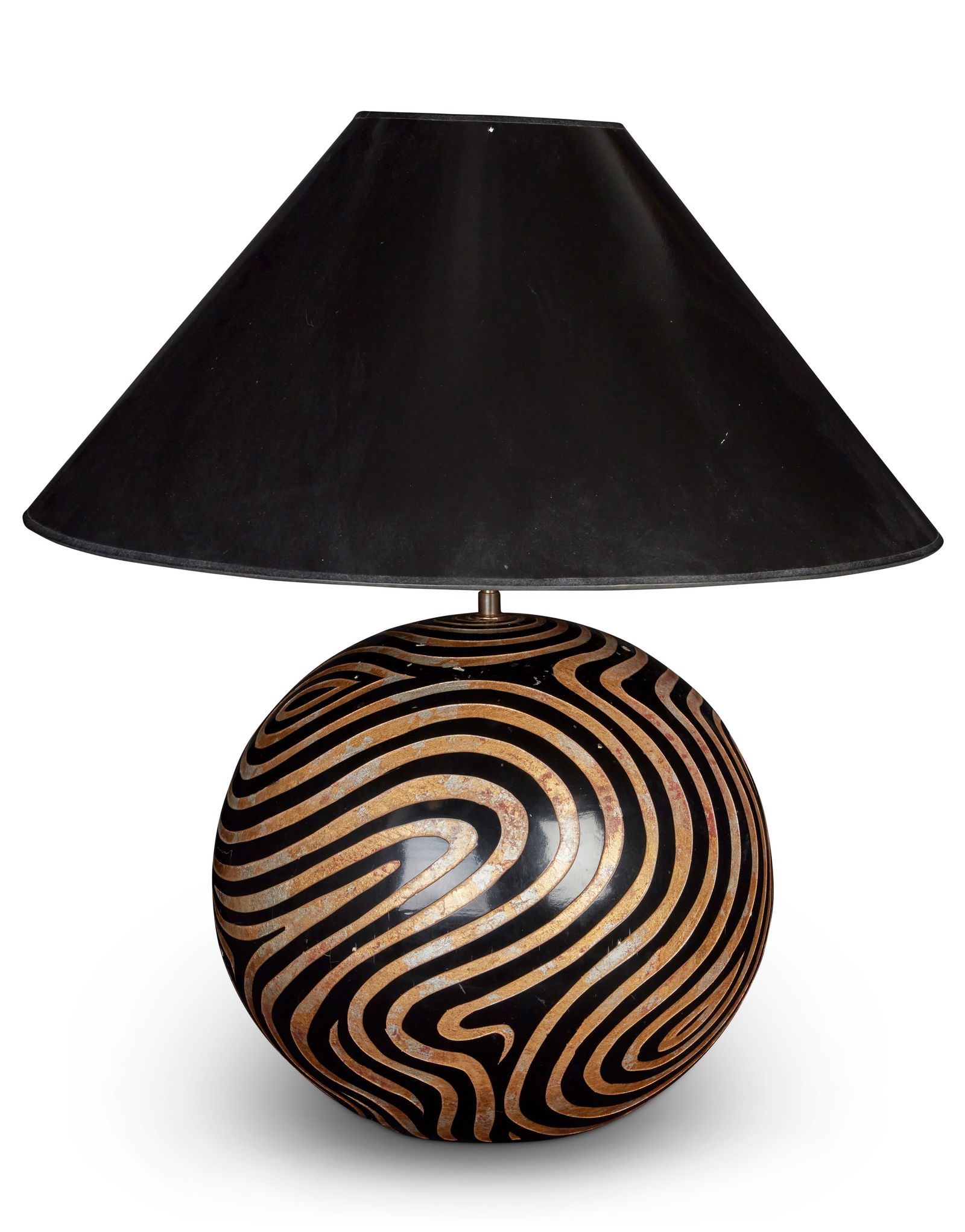 Karl Springer (1931-1991), Vermicelli Ball lamp, late 20th century, Overall: 26.25" H x 25.25" Dia. (1 of 9)