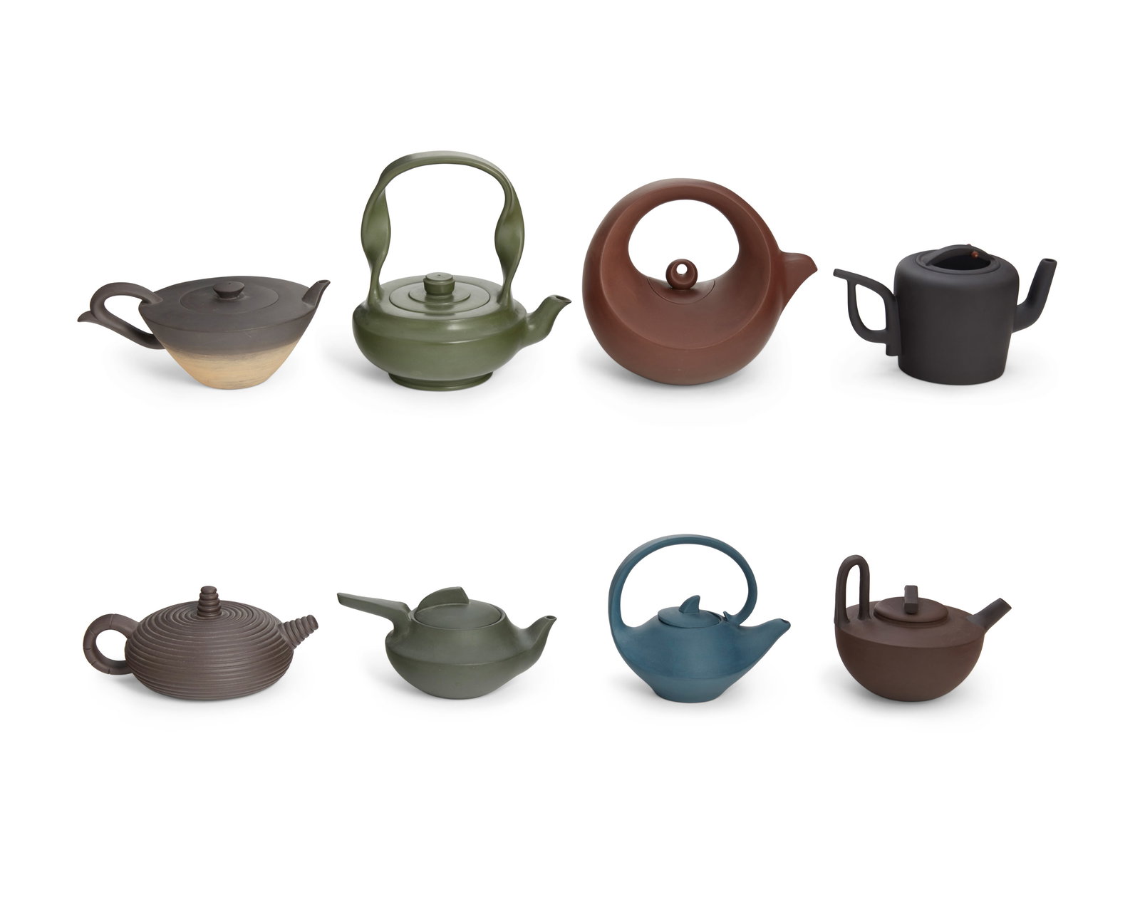 A group of Yixing Zisha ceramic teapots, (1 of 7)