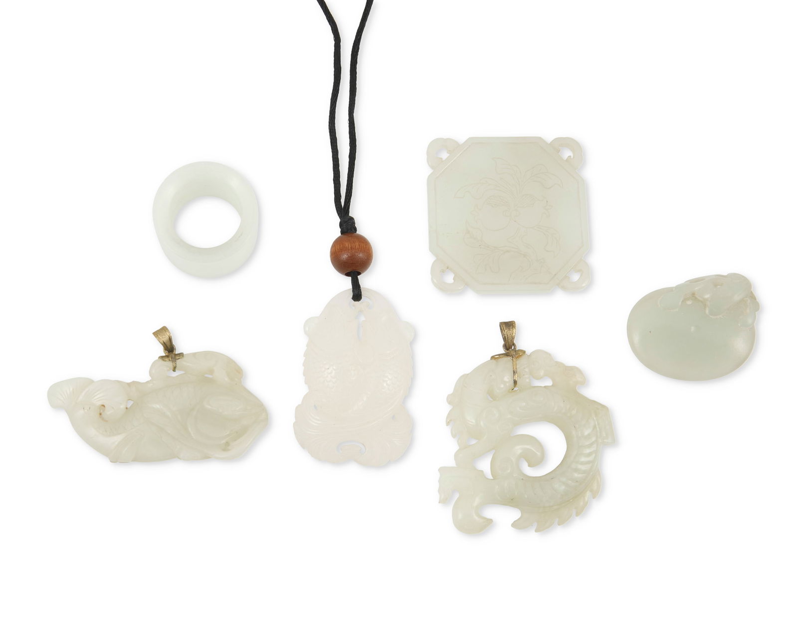 A group of carved stone decorations (1 of 2)