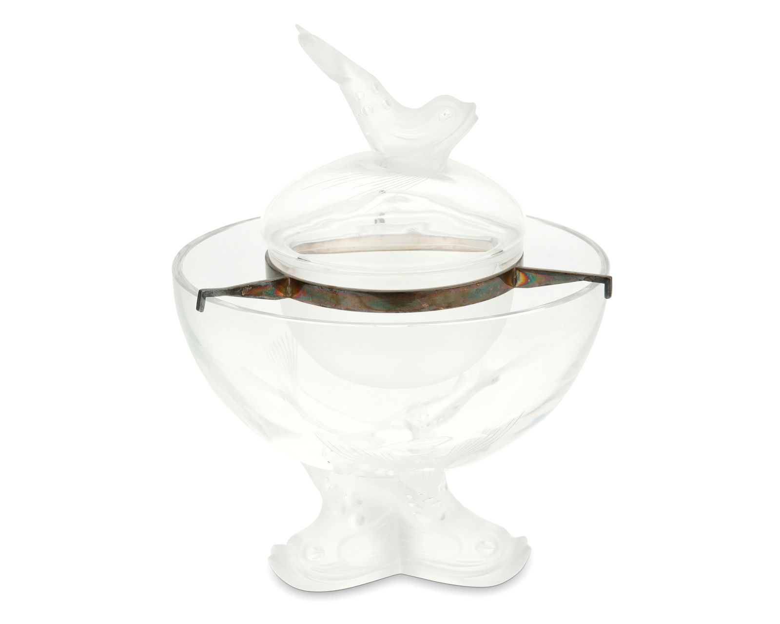 A Lalique "Igor" glass caviar bowl (1 of 3)
