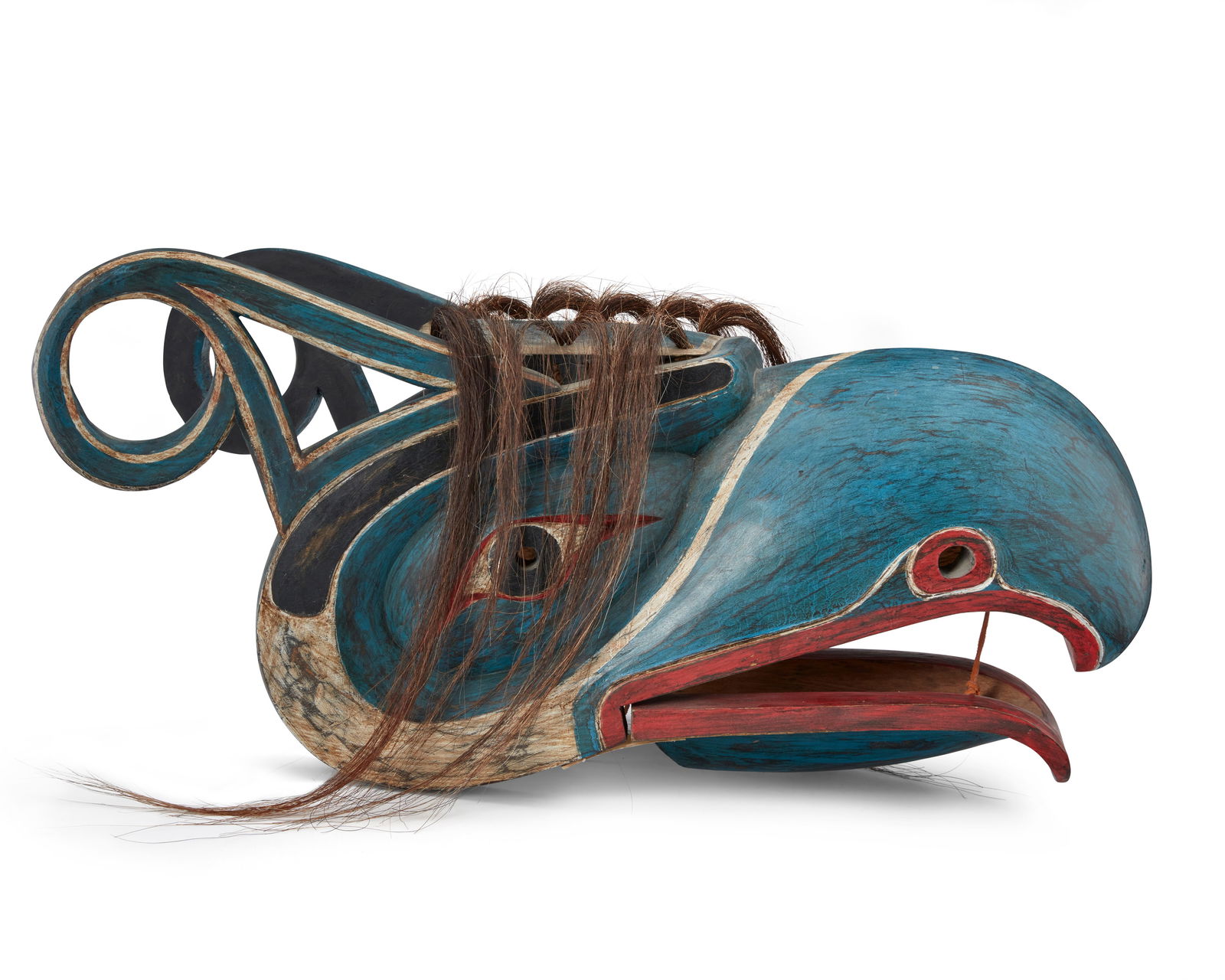 A large Northwest Coast Raven clapper mask (1 of 7)