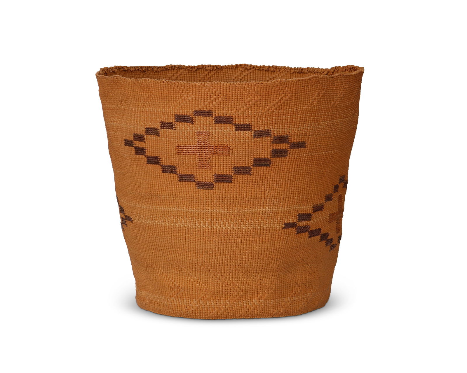 A polychrome Northwest Coast Tlingit basket (1 of 3)