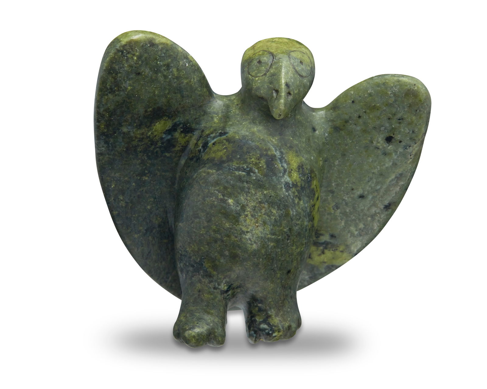 Tudlik (1890-1966, Inuit; Cape Dorset/Kinngait), Carved owl figure (1 of 5)