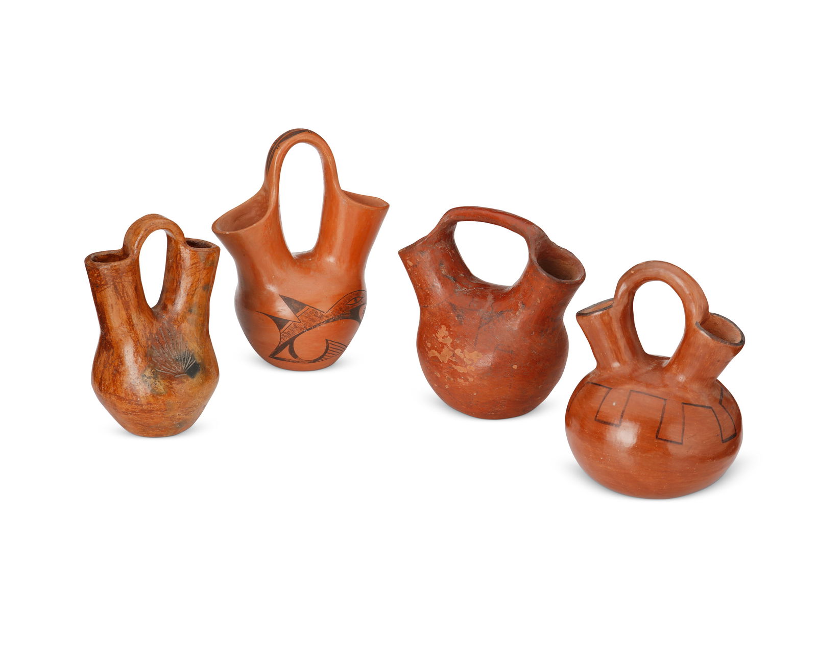 A group of Southwest pottery wedding vases (1 of 2)