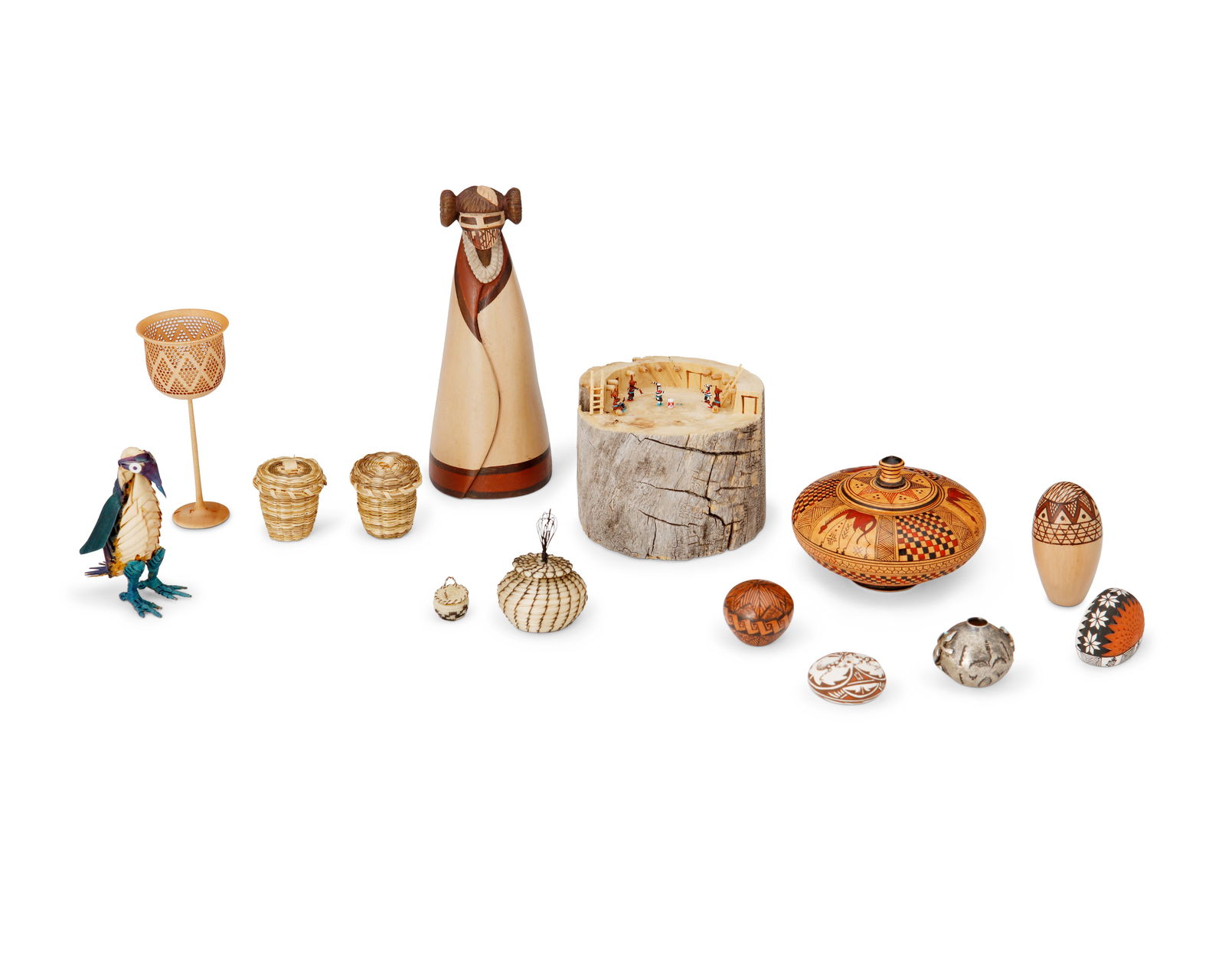 A mixed group of Native American-style miniature objects (1 of 5)