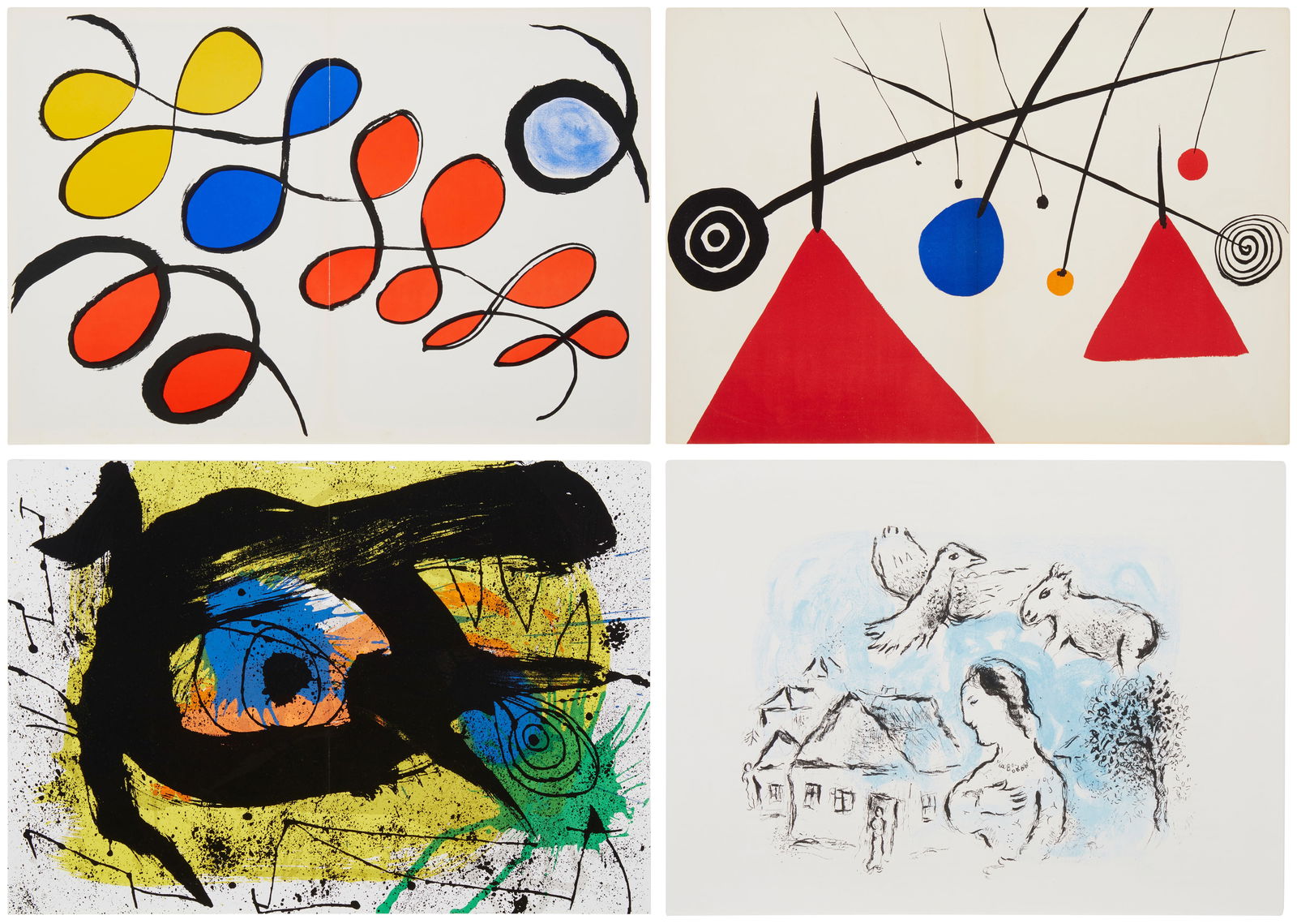 Four DerriEre le Miroir lithographs (1 of 10)