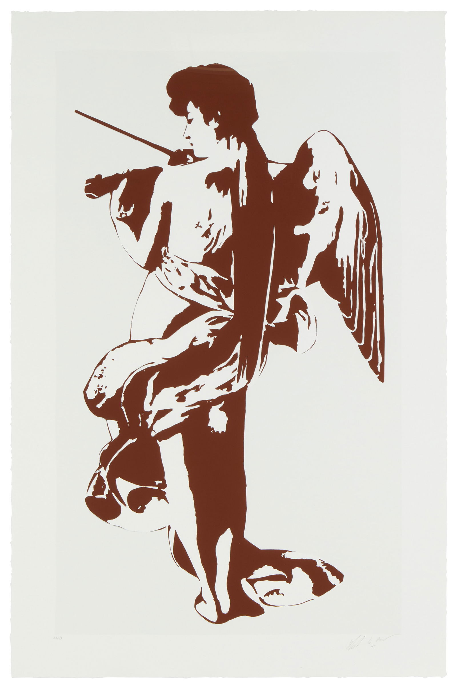 Xavier "Blek le Rat" Prou (b. 1952), "Classical with Violin", 2008, Screenprint: Xavier "Blek le Rat" Prou(b. 1952)"Classical with Violin," 2008Screenprint in colors on paperEdition: 17/18Signed and numbered in the lower margin: Blek le Rat; With poodle Modern