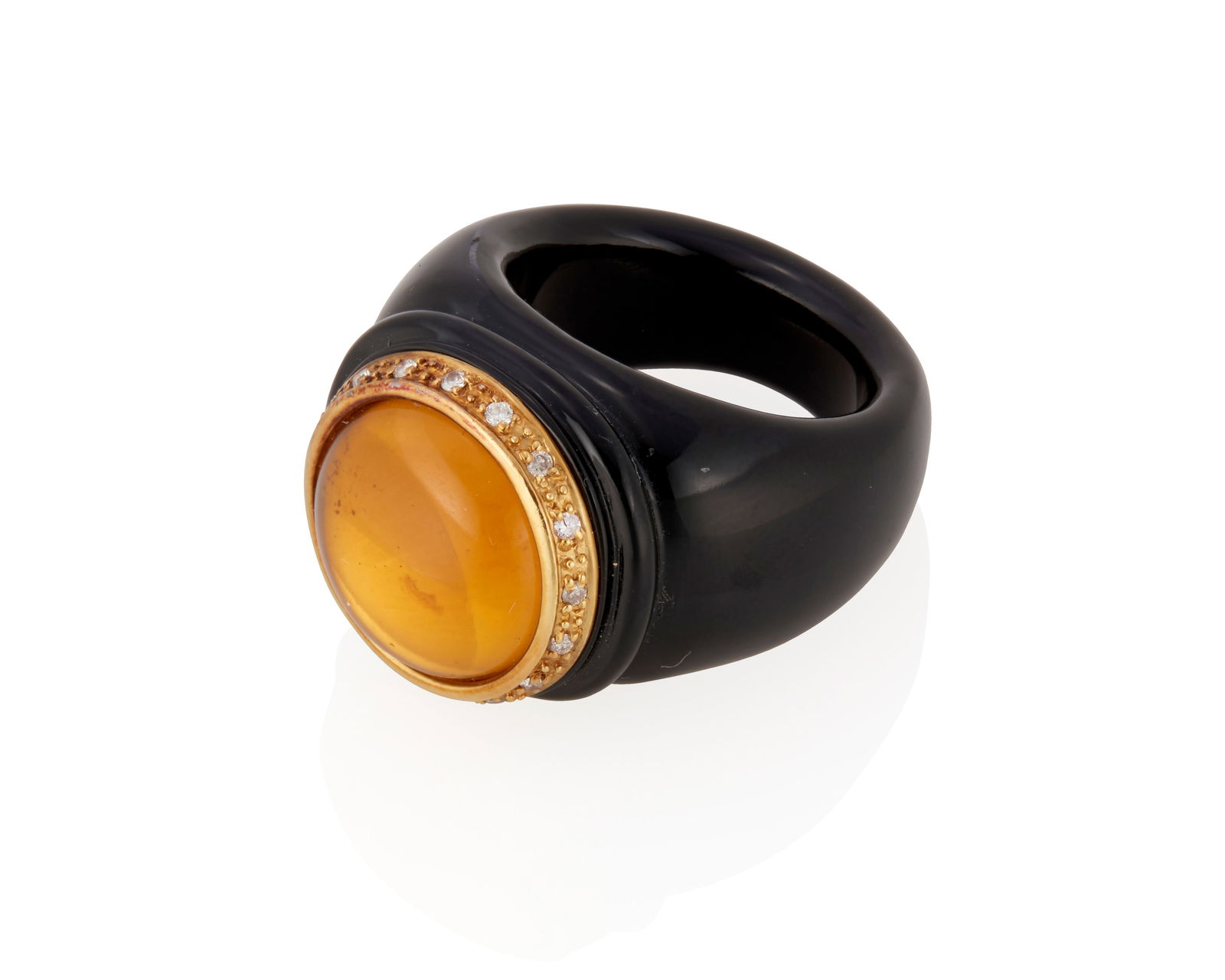 A Black Onyx and Citrine Ring (1 of 2)