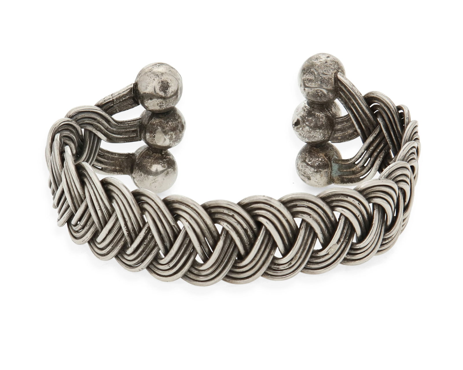 A Hector Aguilar Mexican silver cuff bracelet (1 of 2)