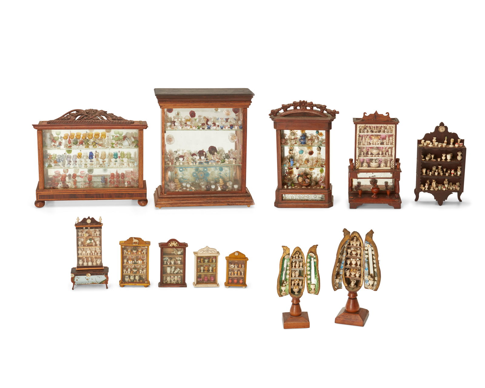 A group of twelve miniature cabinets (1 of 12)