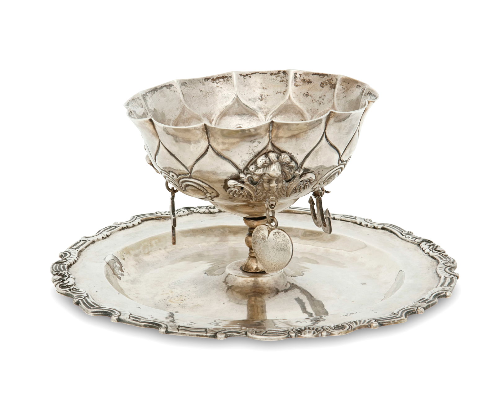 A Spanish Colonial silver brazier (1 of 2)