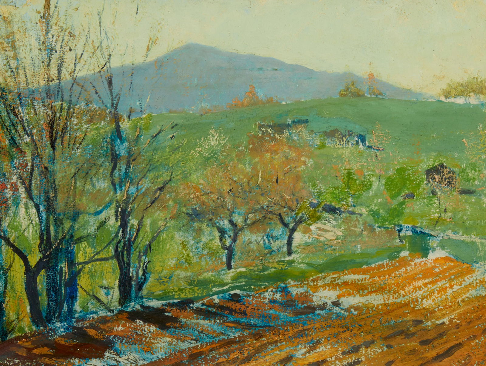 Hermann Dudley Murphy (1867-1945), "Mt. Monadnock in May," 1936, Oil on board, 12" H x 16" W (1 of 6)