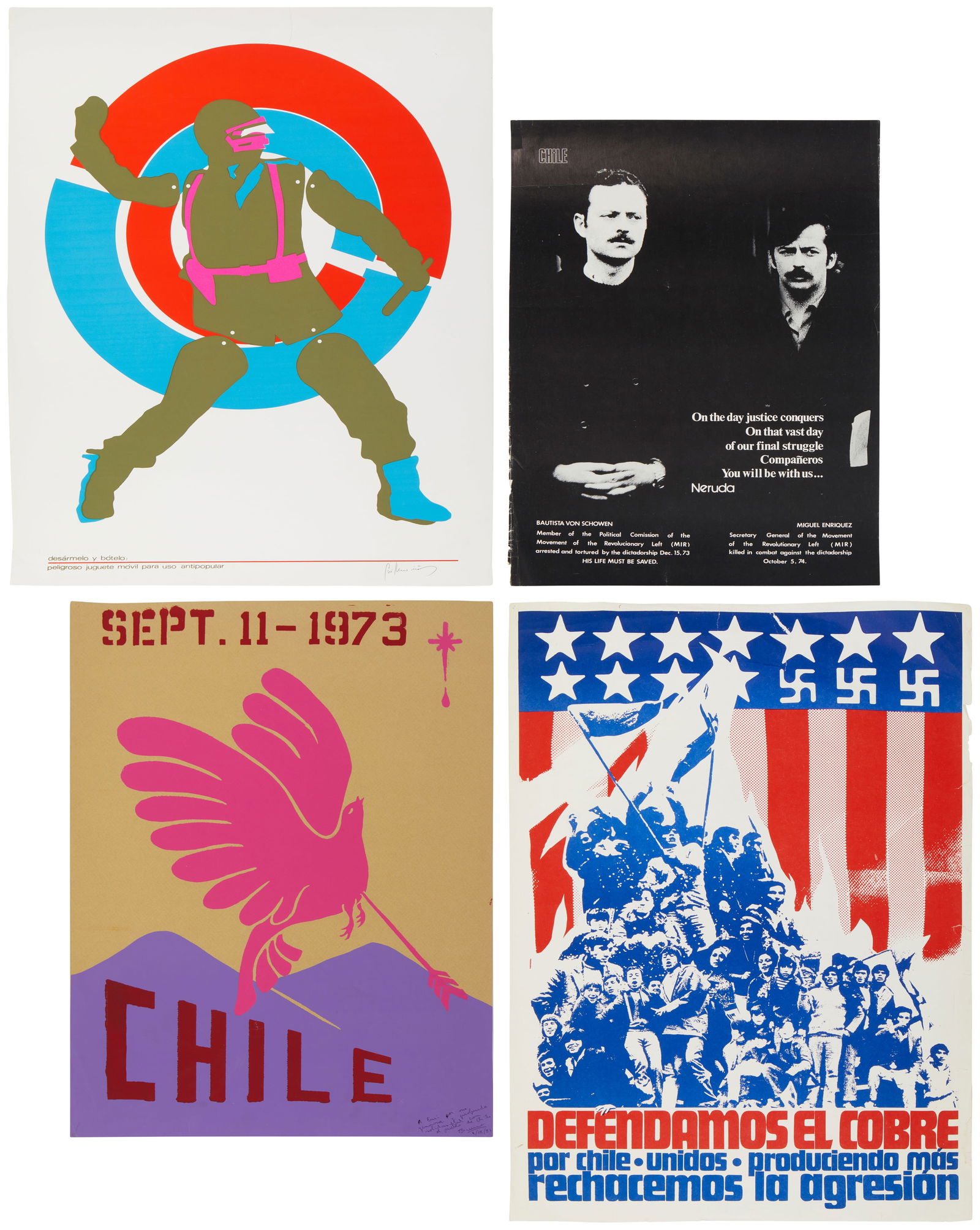A group of 1973 Chilean coup d'etat posters (1 of 14)